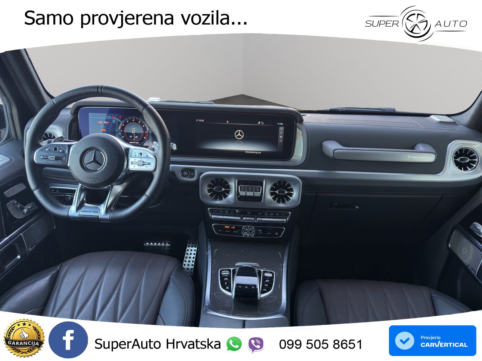 Mercedes AMG G 63 Long V8 (585 KS) 4MATIC 9G-TRONIC AMG SPEEDSHIFT PLUS Manufaktur ACC+GR SJED+360+PANO