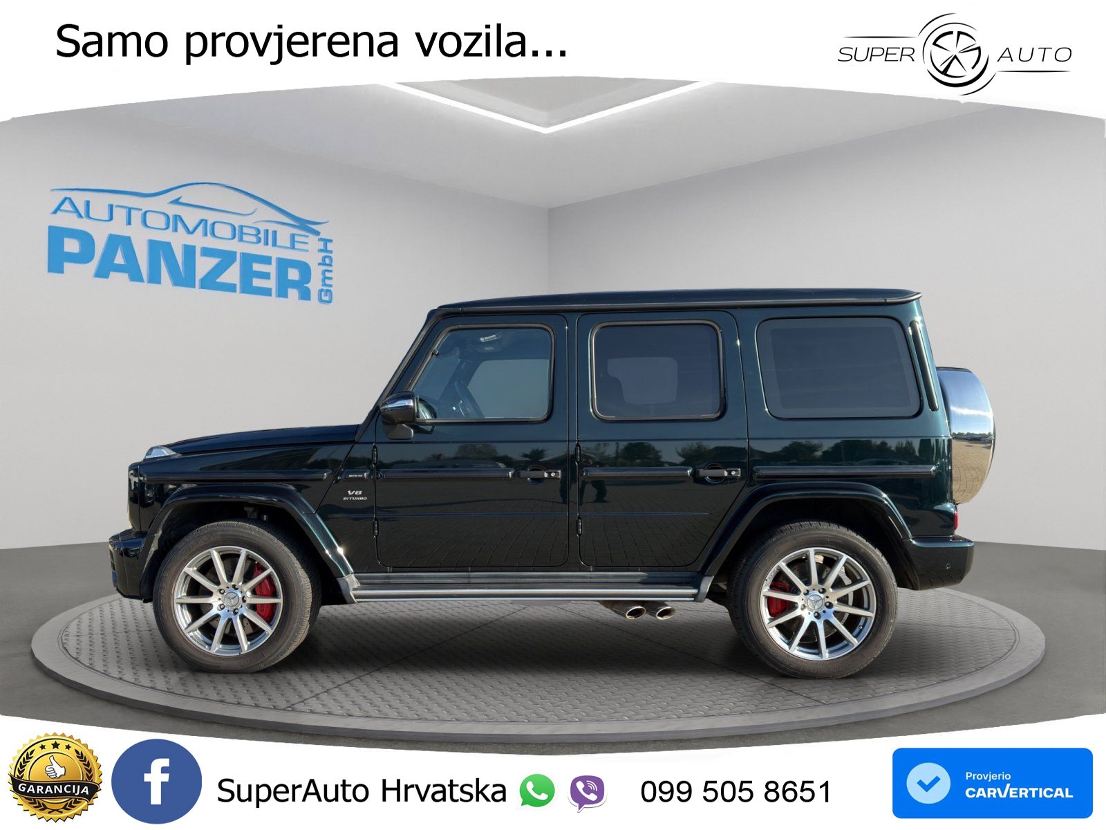 Mercedes AMG G 63 Long V8 (585 KS) 4MATIC 9G-TRONIC AMG SPEEDSHIFT PLUS Manufaktur ACC+GR SJED+360+PANO