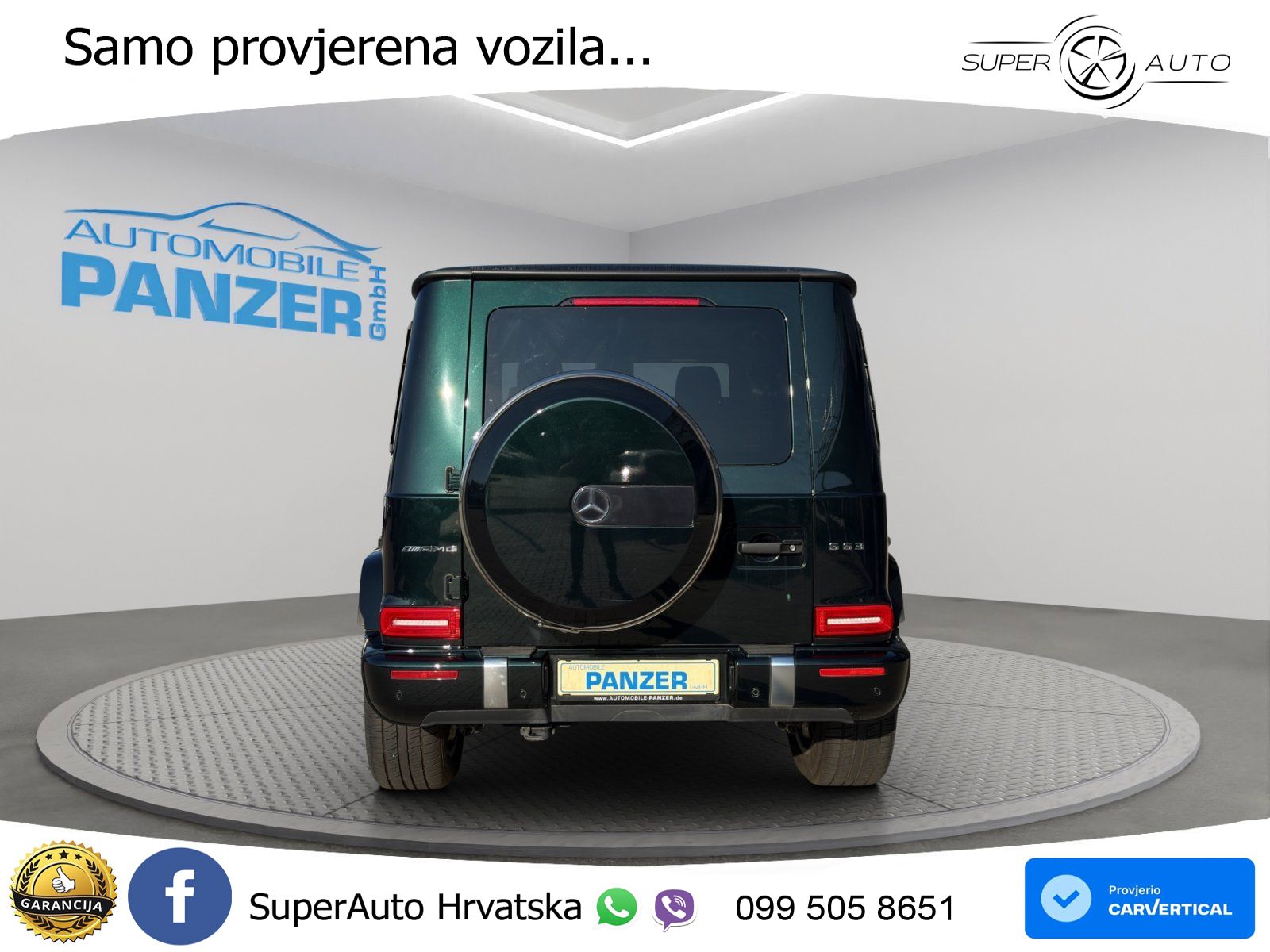 Mercedes AMG G 63 Long V8 (585 KS) 4MATIC 9G-TRONIC AMG SPEEDSHIFT PLUS Manufaktur ACC+GR SJED+360+PANO