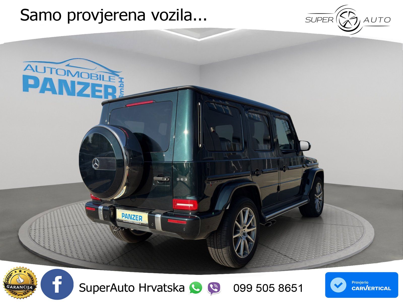 Mercedes AMG G 63 Long V8 (585 KS) 4MATIC 9G-TRONIC AMG SPEEDSHIFT PLUS Manufaktur ACC+GR SJED+360+PANO