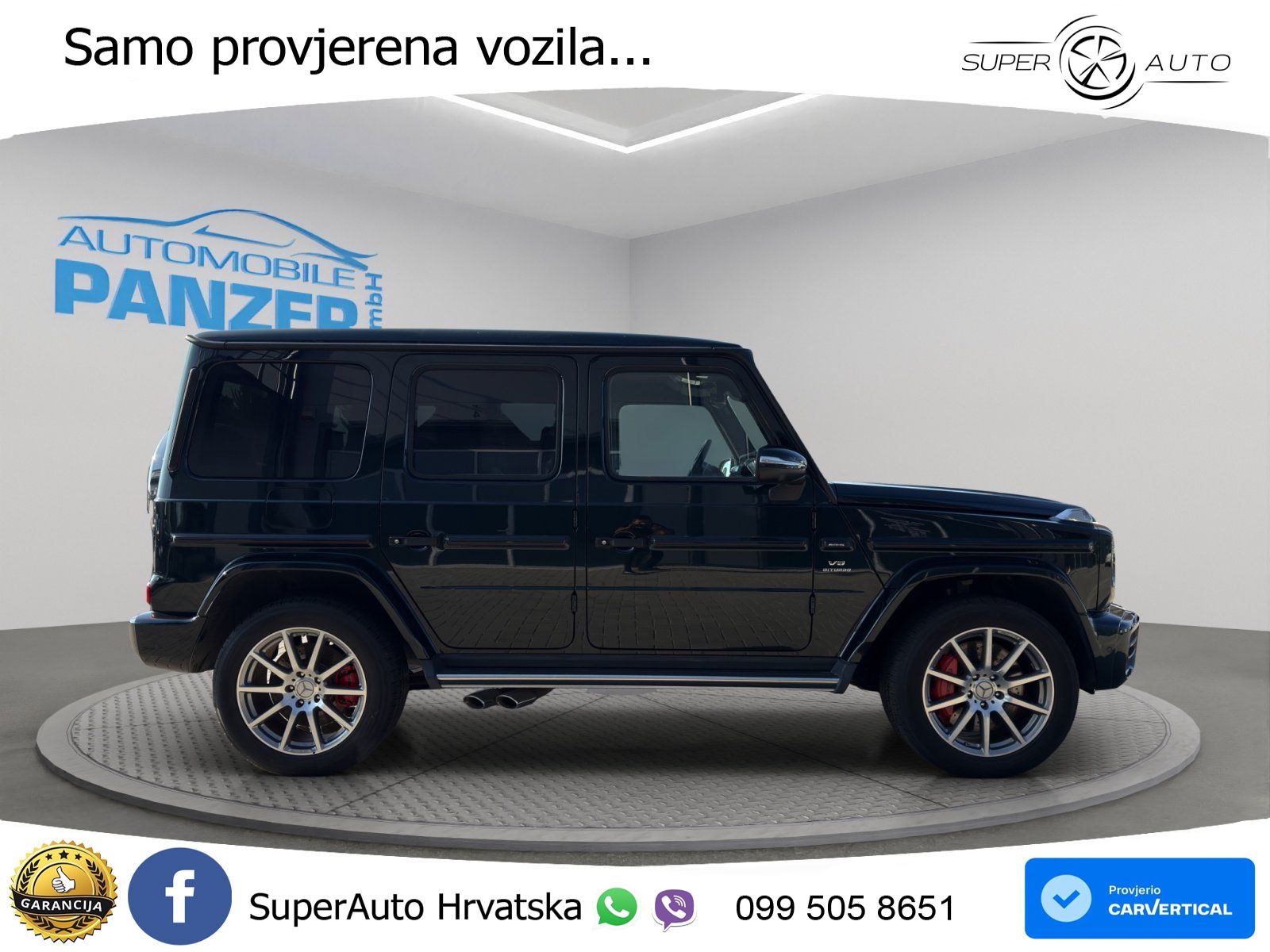 Mercedes AMG G 63 Long V8 (585 KS) 4MATIC 9G-TRONIC AMG SPEEDSHIFT PLUS Manufaktur ACC+GR SJED+360+PANO