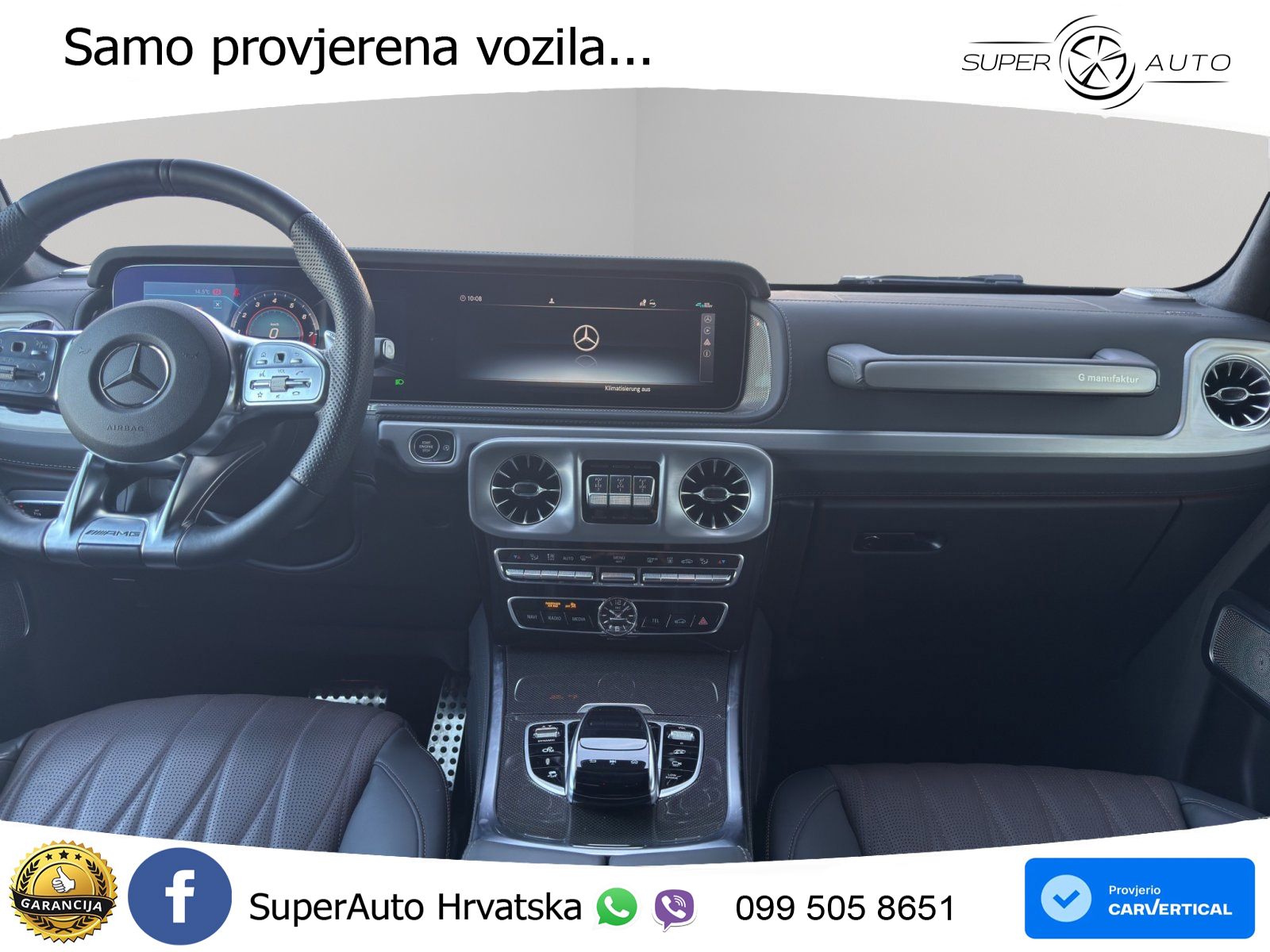 Mercedes AMG G 63 Long V8 (585 KS) 4MATIC 9G-TRONIC AMG SPEEDSHIFT PLUS Manufaktur ACC+GR SJED+360+PANO