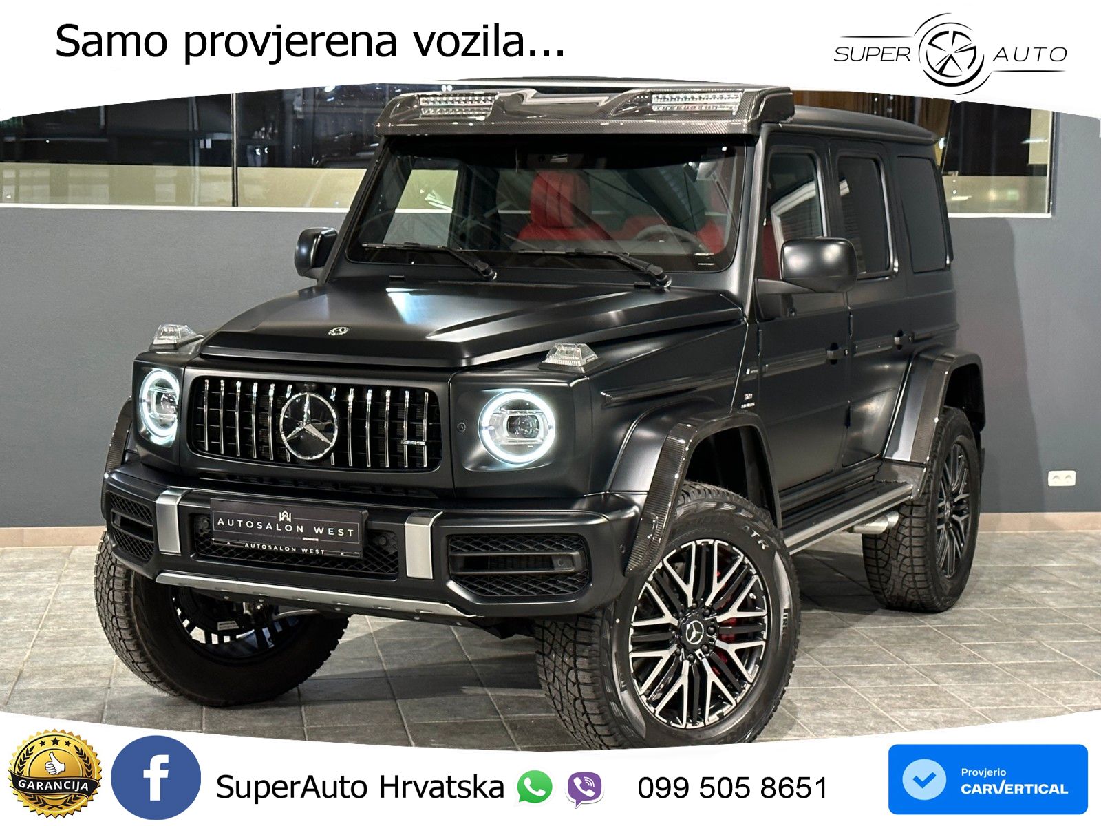 Mercedes AMG G 63 Long V8 (585 KS) 4MATIC 9G-TRONIC AMG SPEEDSHIFT PLUS LED+GR SJED+ACC