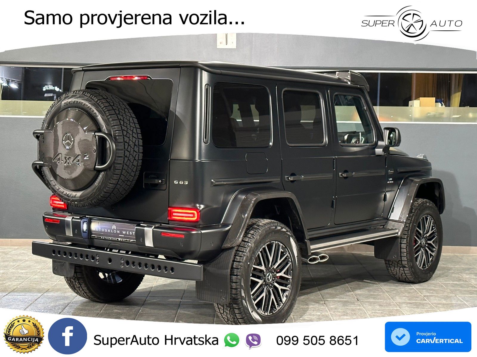Mercedes AMG G 63 Long V8 (585 KS) 4MATIC 9G-TRONIC AMG SPEEDSHIFT PLUS LED+GR SJED+ACC
