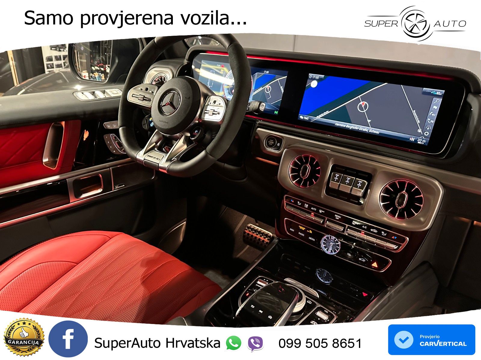 Mercedes AMG G 63 Long V8 (585 KS) 4MATIC 9G-TRONIC AMG SPEEDSHIFT PLUS LED+GR SJED+ACC