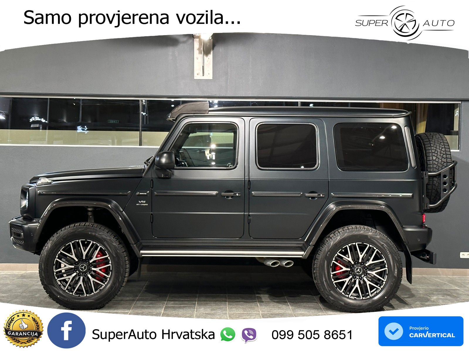 Mercedes AMG G 63 Long V8 (585 KS) 4MATIC 9G-TRONIC AMG SPEEDSHIFT PLUS LED+GR SJED+ACC