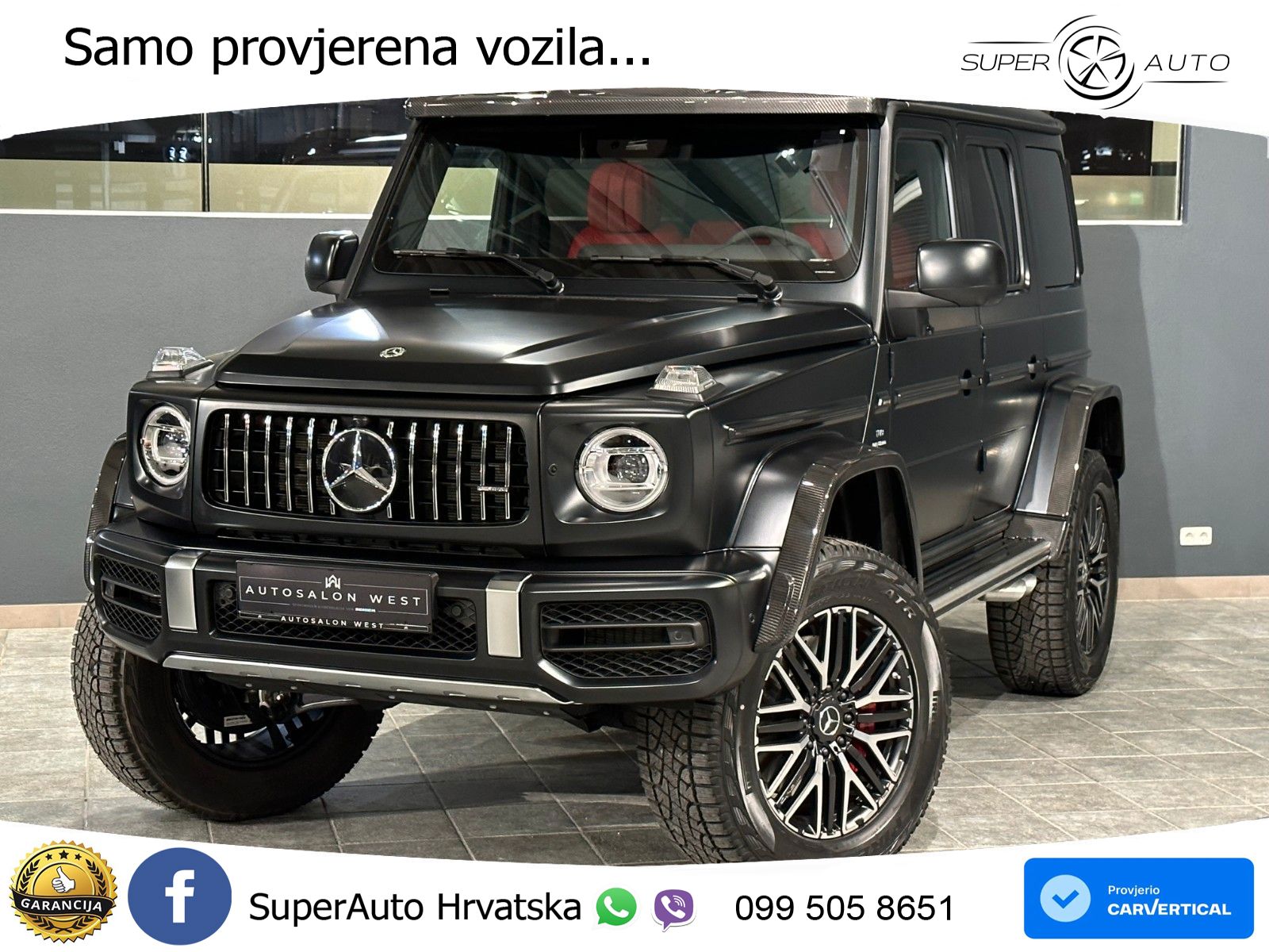 Mercedes AMG G 63 Long V8 (585 KS) 4MATIC 9G-TRONIC AMG SPEEDSHIFT PLUS LED+GR SJED+ACC
