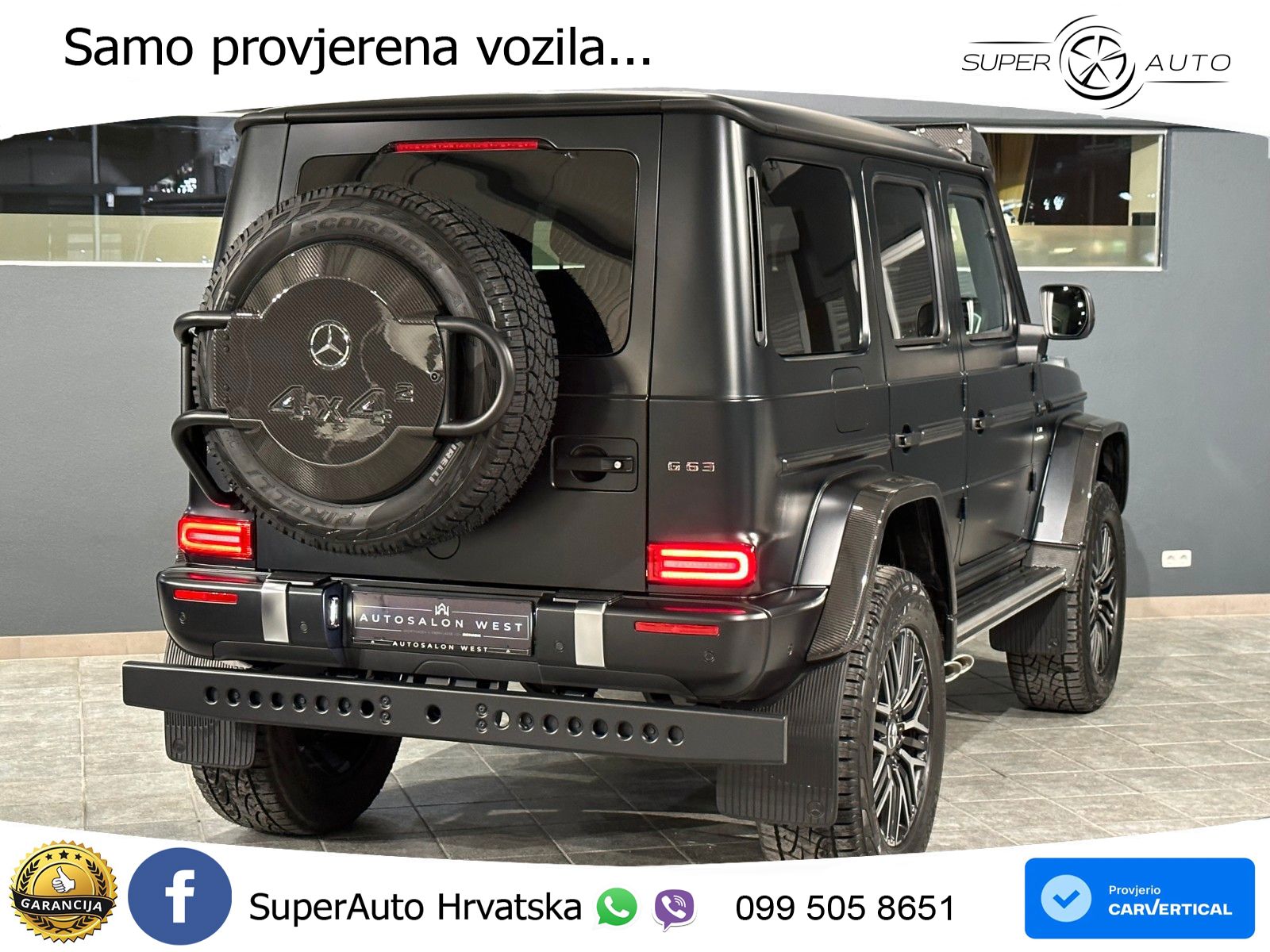 Mercedes AMG G 63 Long V8 (585 KS) 4MATIC 9G-TRONIC AMG SPEEDSHIFT PLUS LED+GR SJED+ACC