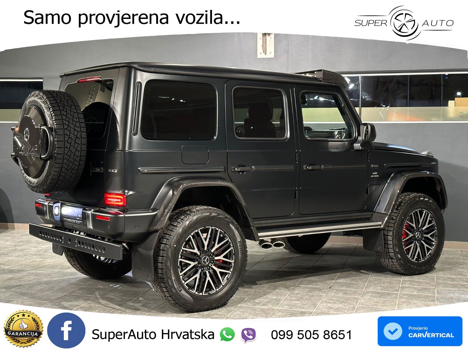 Mercedes AMG G 63 Long V8 (585 KS) 4MATIC 9G-TRONIC AMG SPEEDSHIFT PLUS LED+GR SJED+ACC