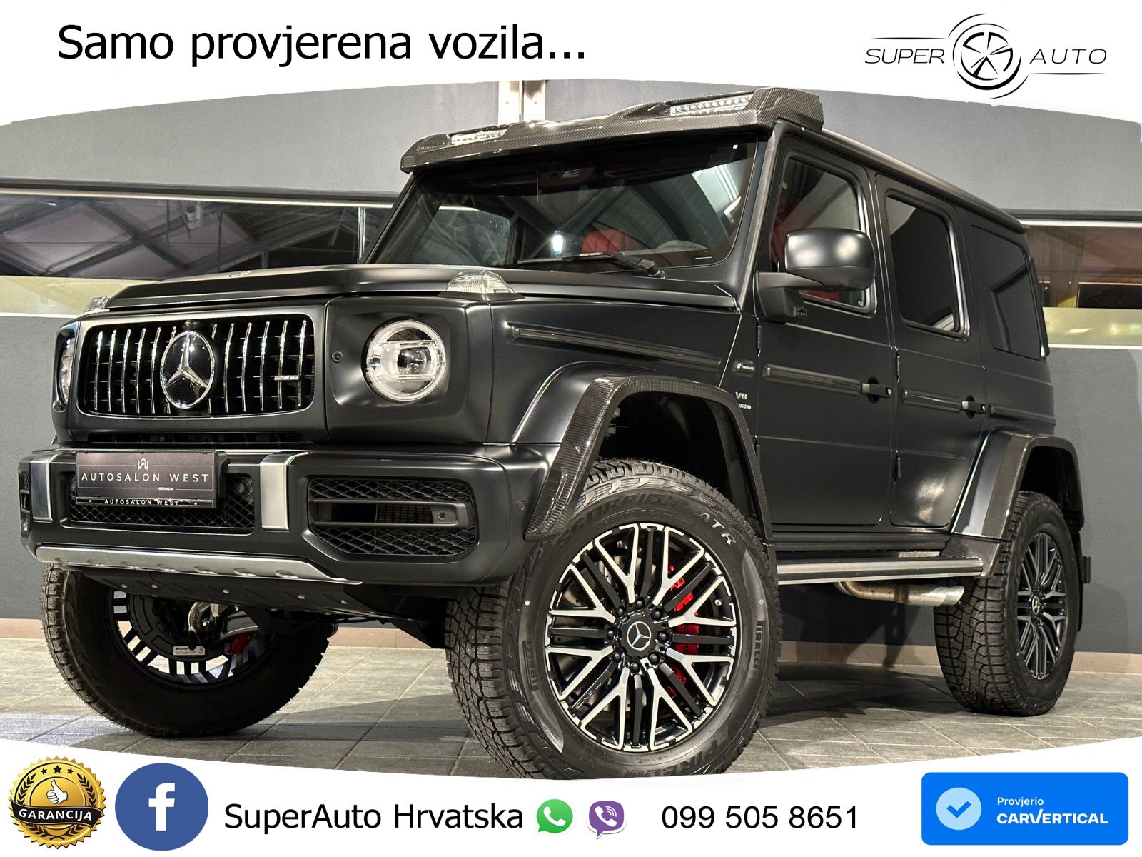 Mercedes AMG G 63 Long V8 (585 KS) 4MATIC 9G-TRONIC AMG SPEEDSHIFT PLUS LED+GR SJED+ACC