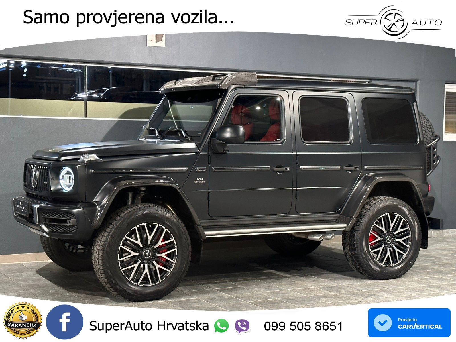 Mercedes AMG G 63 Long V8 (585 KS) 4MATIC 9G-TRONIC AMG SPEEDSHIFT PLUS LED+GR SJED+ACC
