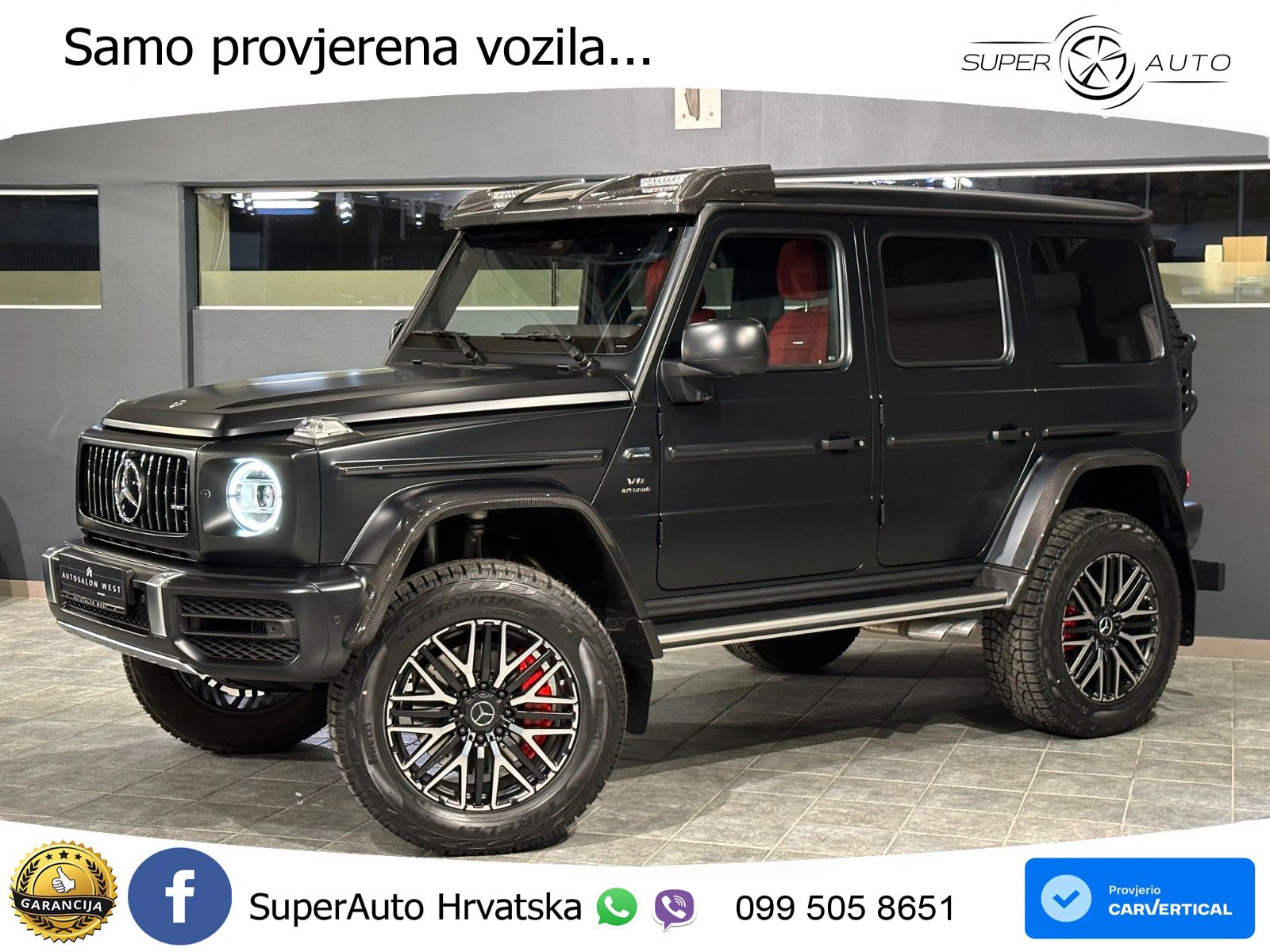Mercedes AMG G 63 Long V8 (585 KS) 4MATIC 9G-TRONIC AMG SPEEDSHIFT PLUS LED+GR SJED+ACC