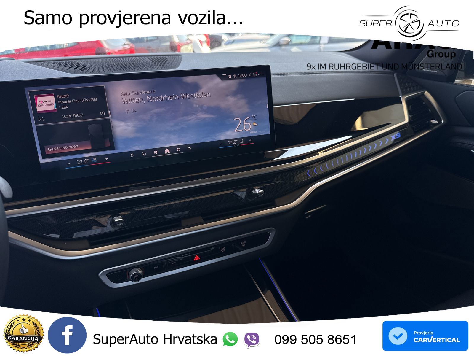 BMW X5 30d (298 KS) xDrive Steptronic M Sport ZRAČNI+ACC+GR SJED+KAM+PANO