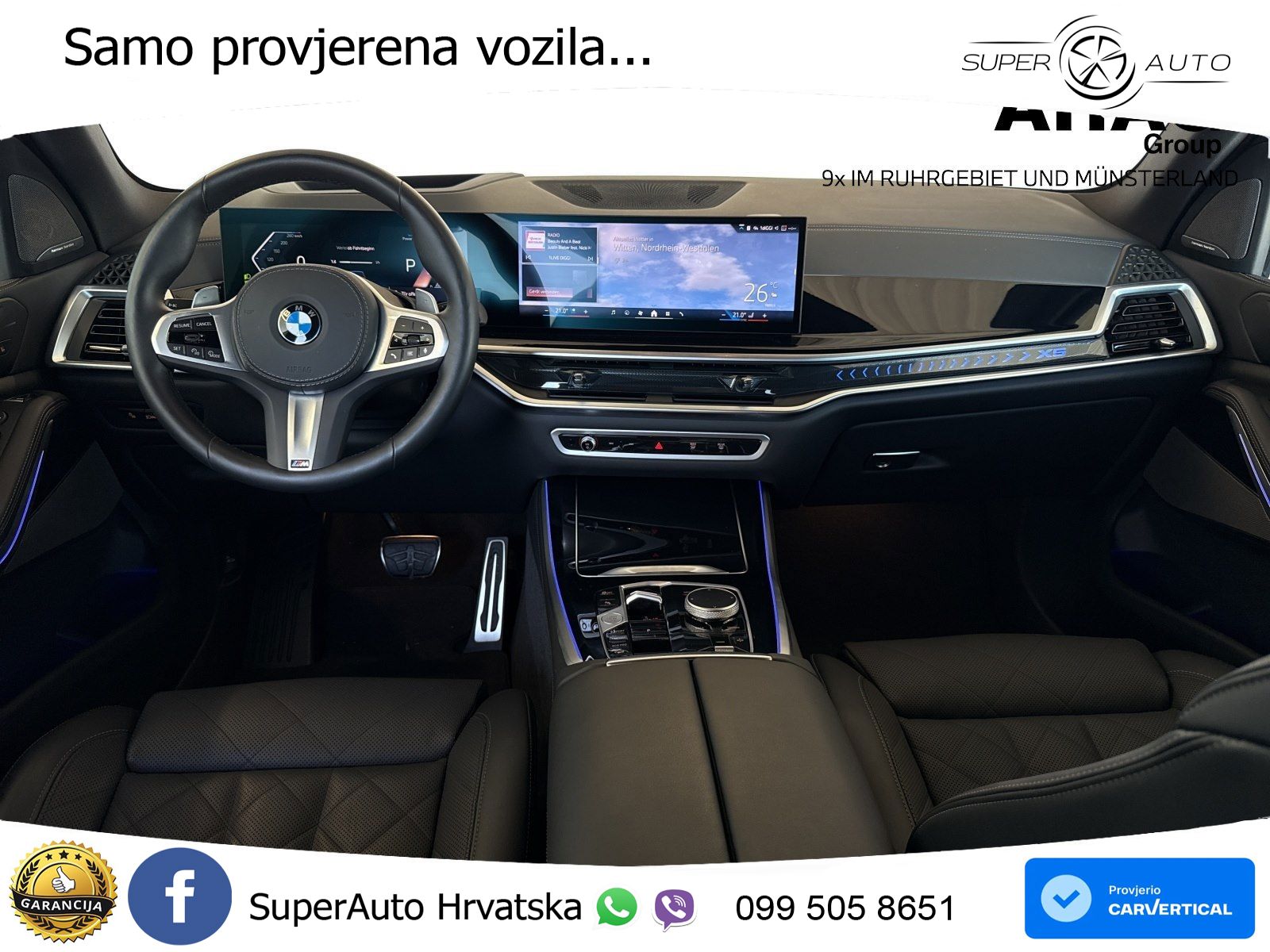 BMW X5 30d (298 KS) xDrive Steptronic M Sport ZRAČNI+ACC+GR SJED+KAM+PANO