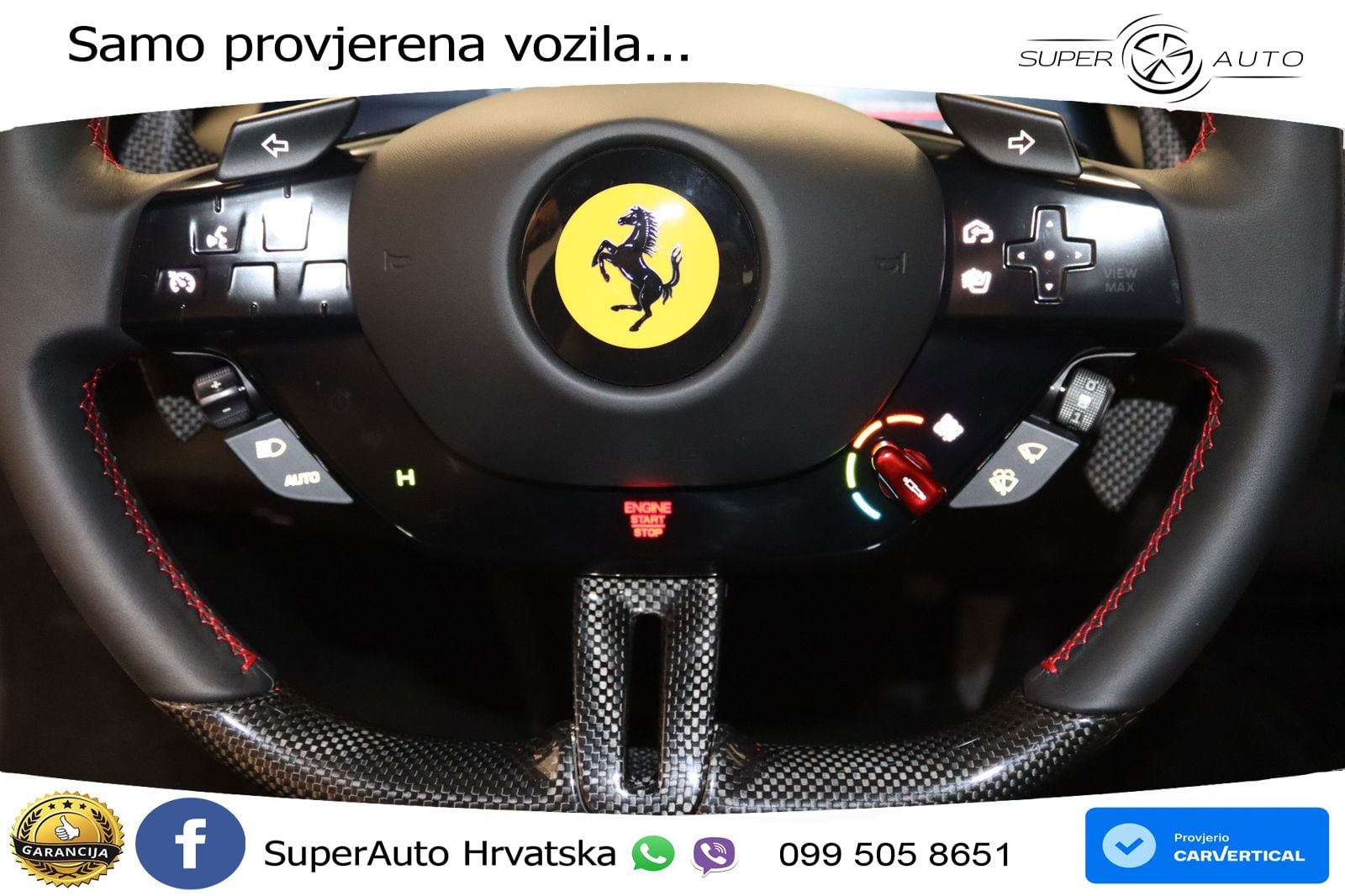 Ferrari 296 GTS 3.0 V6 (830 KS) F1 DCT LED+GR SJED+ACC