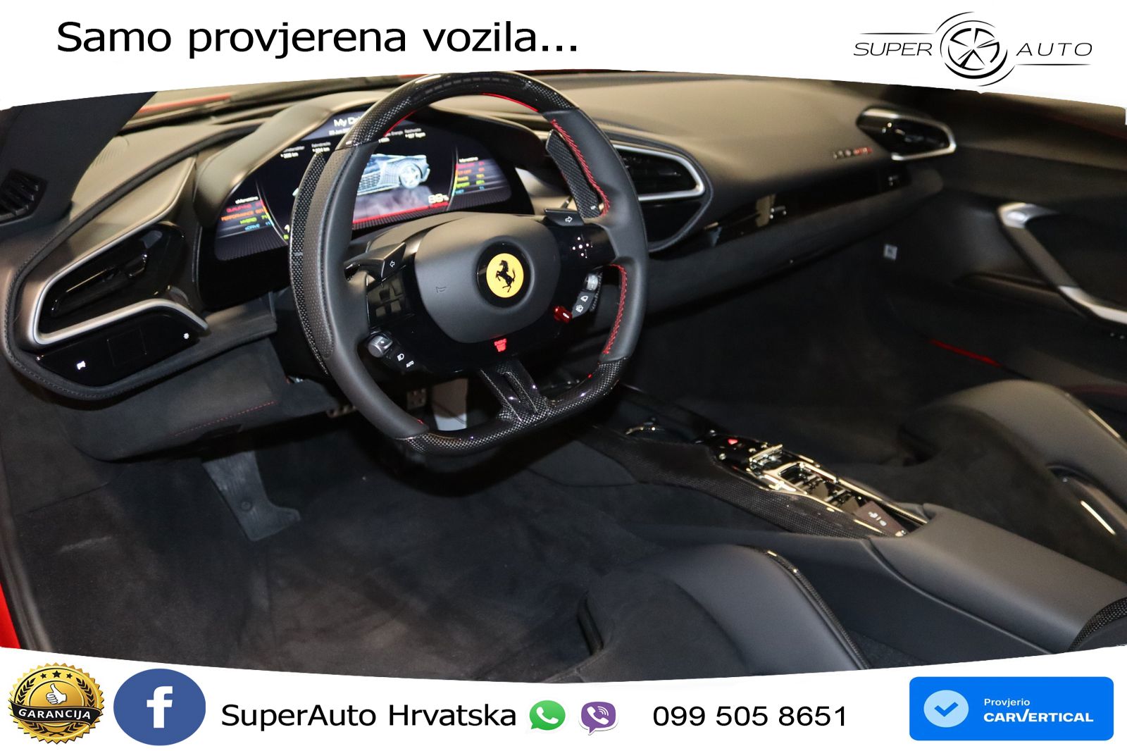 Ferrari 296 GTS 3.0 V6 (830 KS) F1 DCT LED+GR SJED+ACC