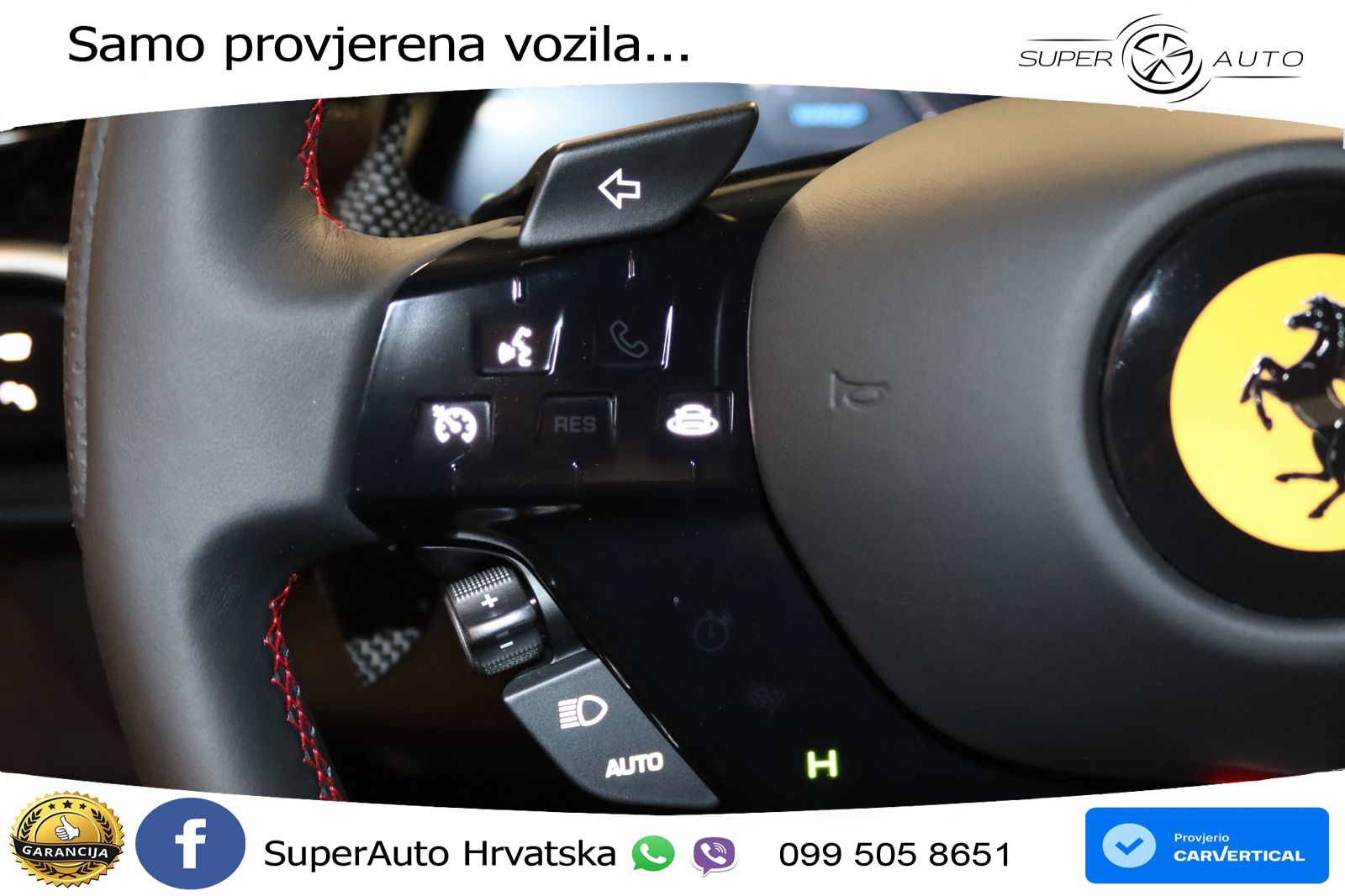 Ferrari 296 GTS 3.0 V6 (830 KS) F1 DCT LED+GR SJED+ACC