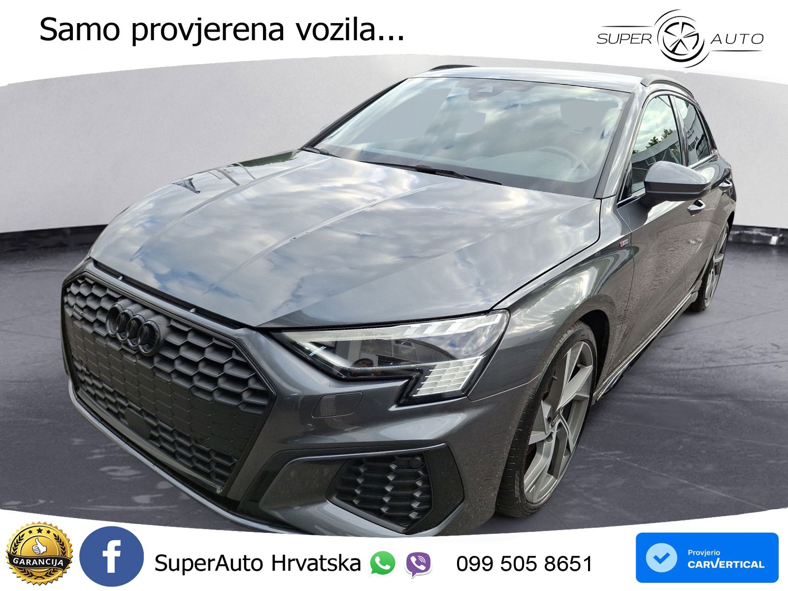 Audi A3 40 TFSI (190 KS) quattro S tronic S line MATRIX+GR SJED+KAM