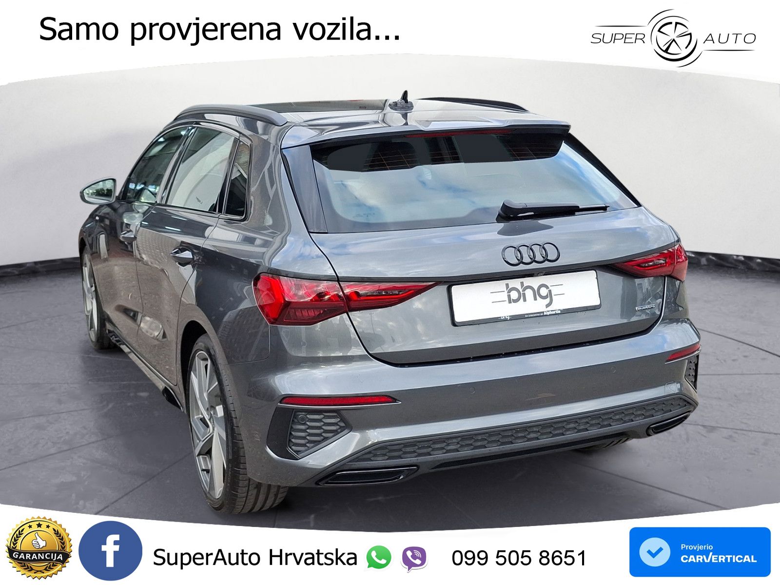 Audi A3 40 TFSI (190 KS) quattro S tronic S line MATRIX+GR SJED+KAM