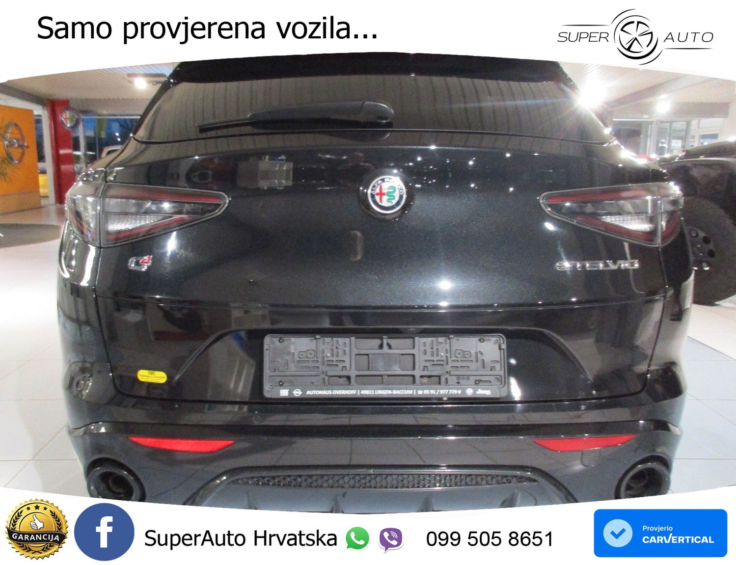 Alfa Romeo Stelvio 2.2 MultiJet II (210 KS) Q4 Automatic LED+GR SJED+ACC