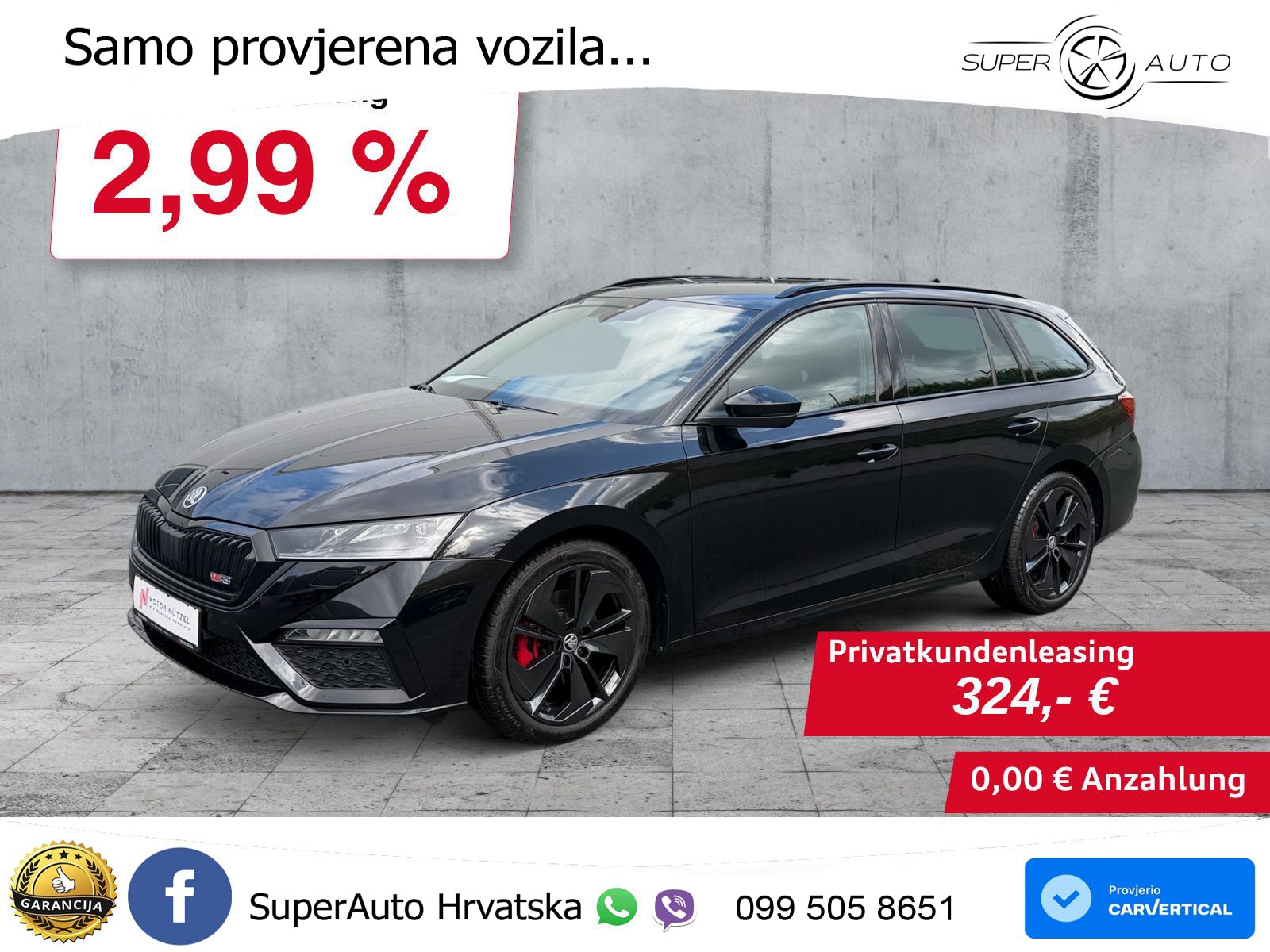 Škoda Octavia Combi RS 2.0 TDI (200 KS) DSG LED+GR SJED+ACC