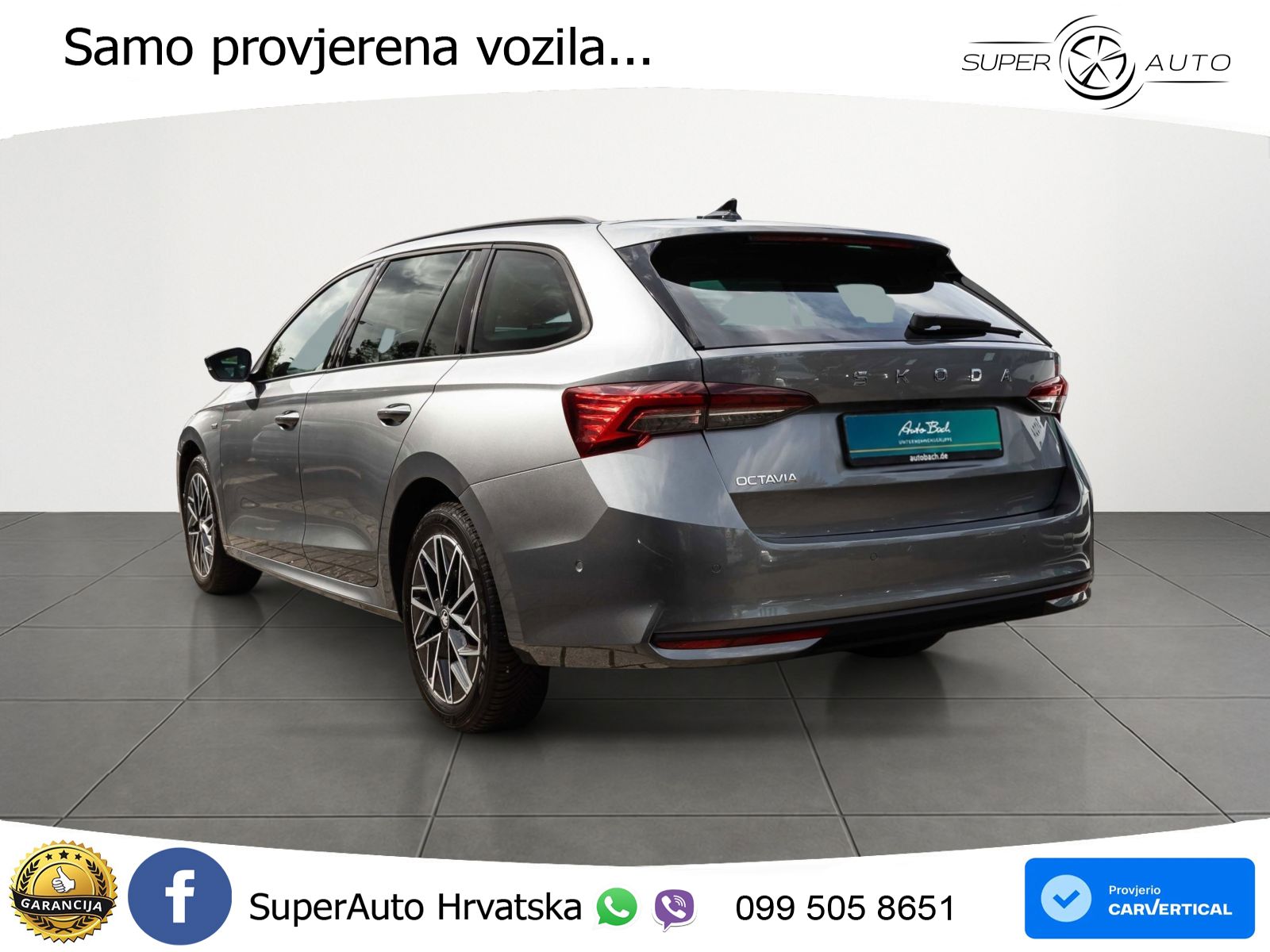 Škoda Octavia Combi 2.0 TDI (150 KS) DSG LED+GR SJED+ACC
