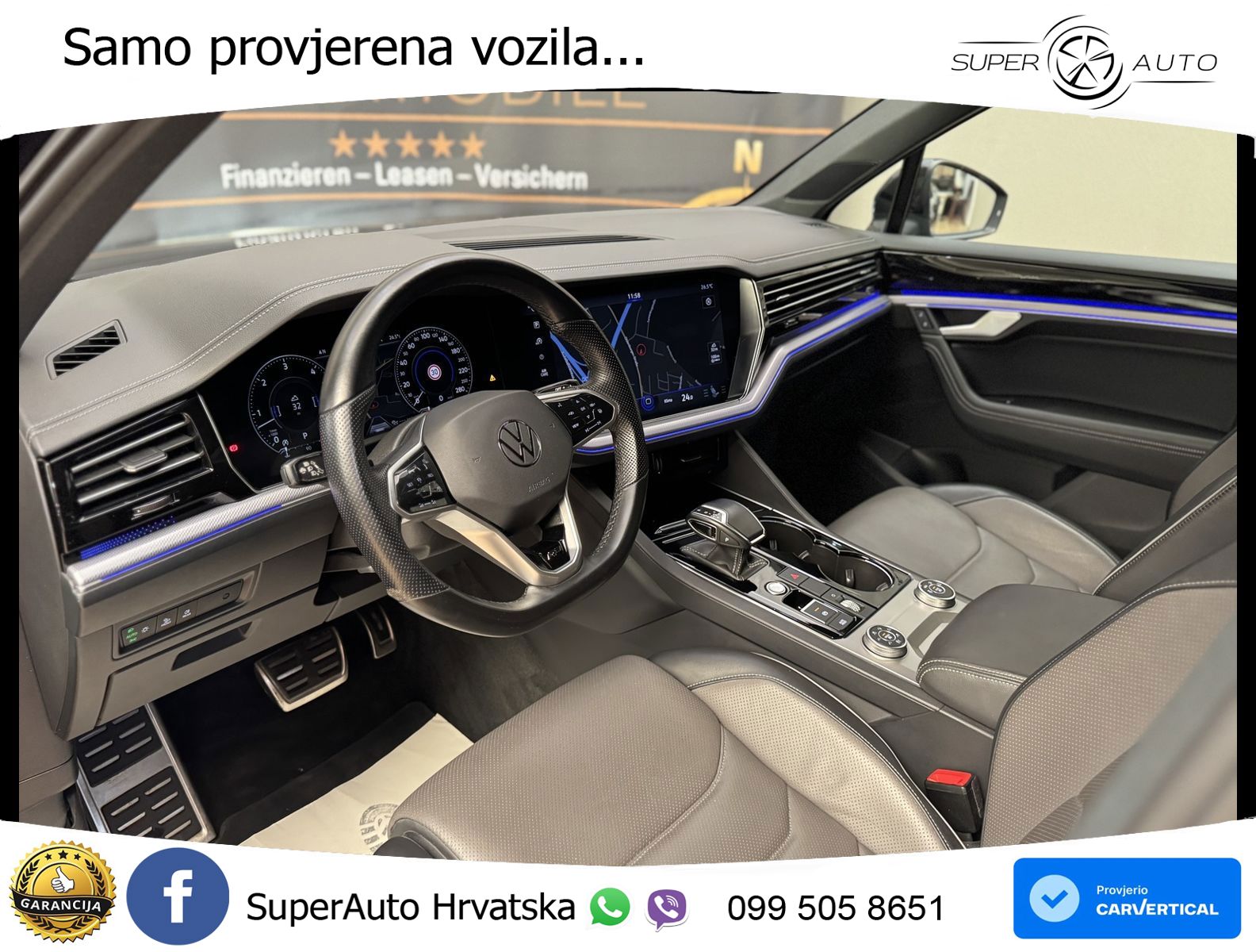 Volkswagen Touareg 3.0 V6 TDI (286 KS) 4MOTION Tiptronic R-Line ZRAČNI+ACC+GR SJED+KAM