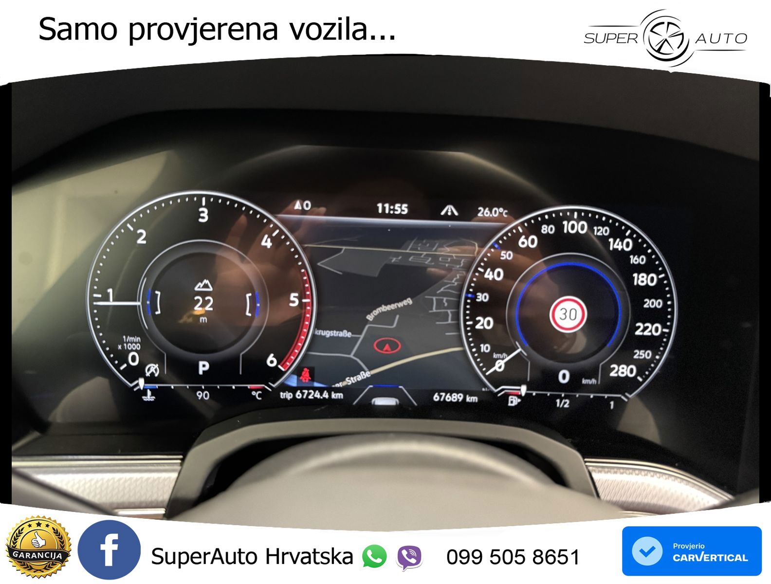 Volkswagen Touareg 3.0 V6 TDI (286 KS) 4MOTION Tiptronic R-Line ZRAČNI+ACC+GR SJED+KAM
