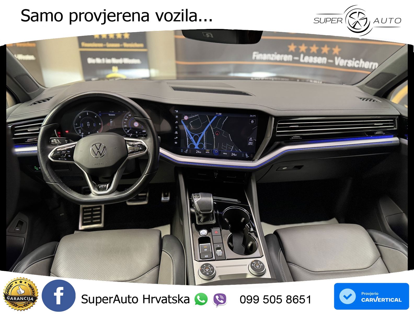 Volkswagen Touareg 3.0 V6 TDI (286 KS) 4MOTION Tiptronic R-Line ZRAČNI+ACC+GR SJED+KAM