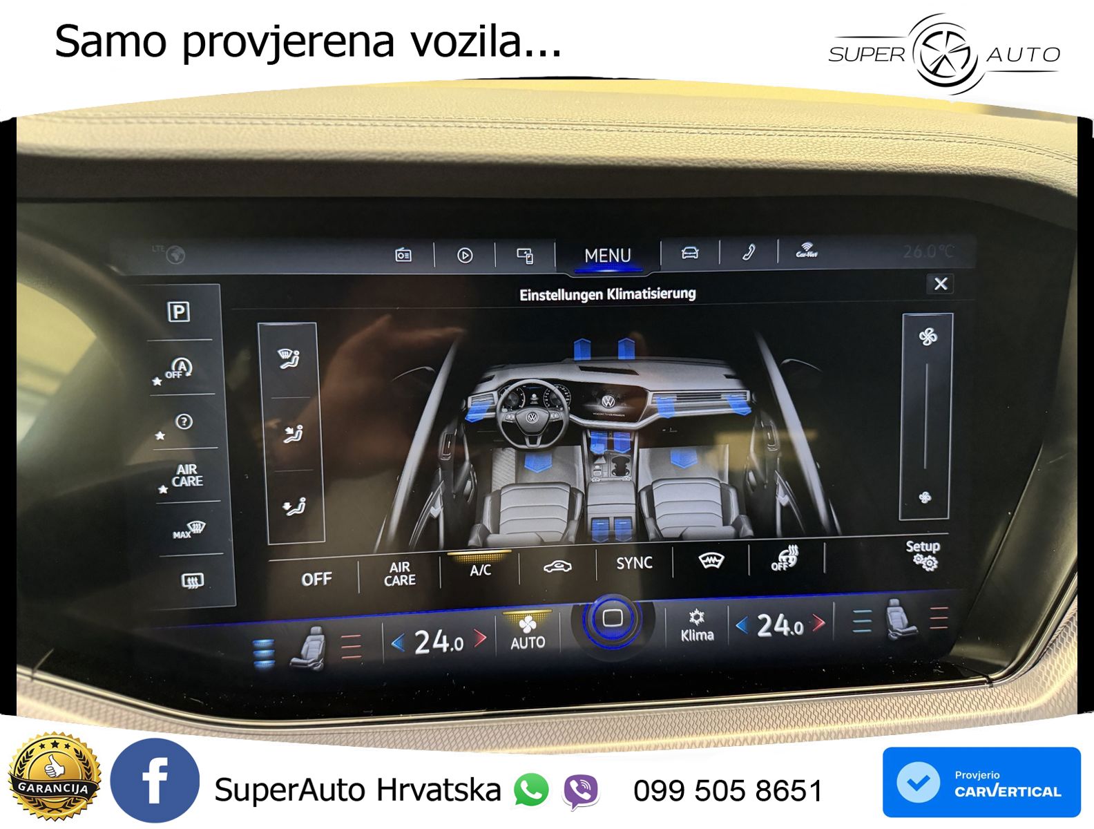 Volkswagen Touareg 3.0 V6 TDI (286 KS) 4MOTION Tiptronic R-Line ZRAČNI+ACC+GR SJED+KAM
