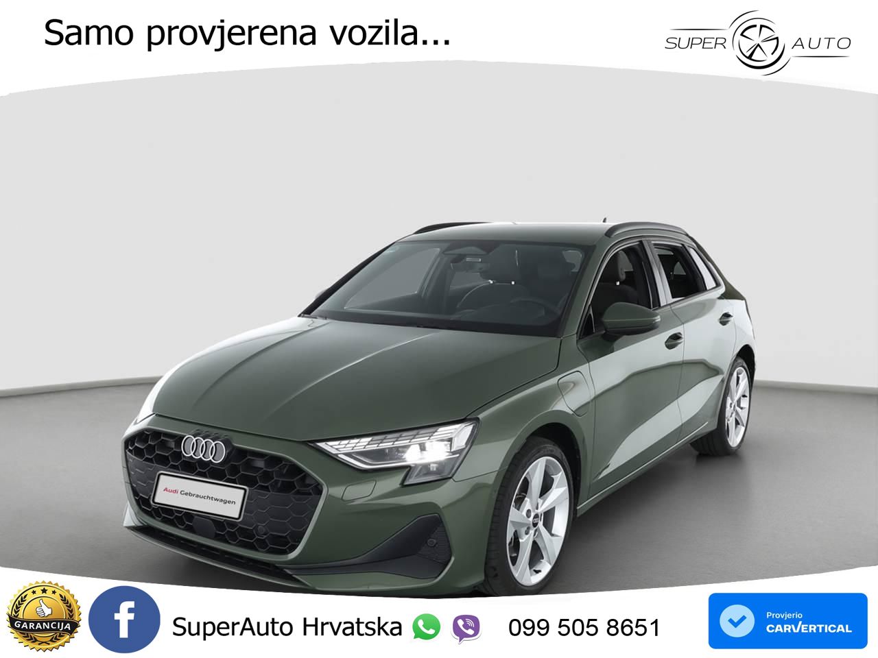 Audi A3 Sportback 40 TFSI e (204 KS) Plug-in Hybrid S tronic LED+GR SJED+ACC