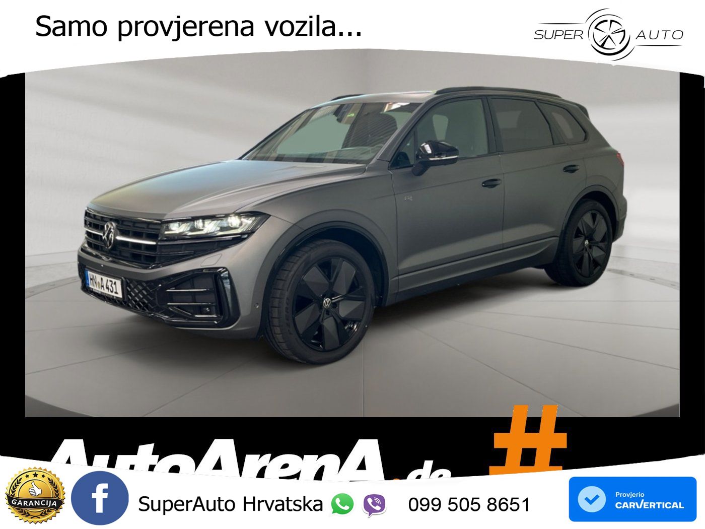 Volkswagen Touareg 3.0 V6 TDI (286 KS) 4MOTION Tiptronic ZRAČNI+ACC+GR SJED+KAM+PANO