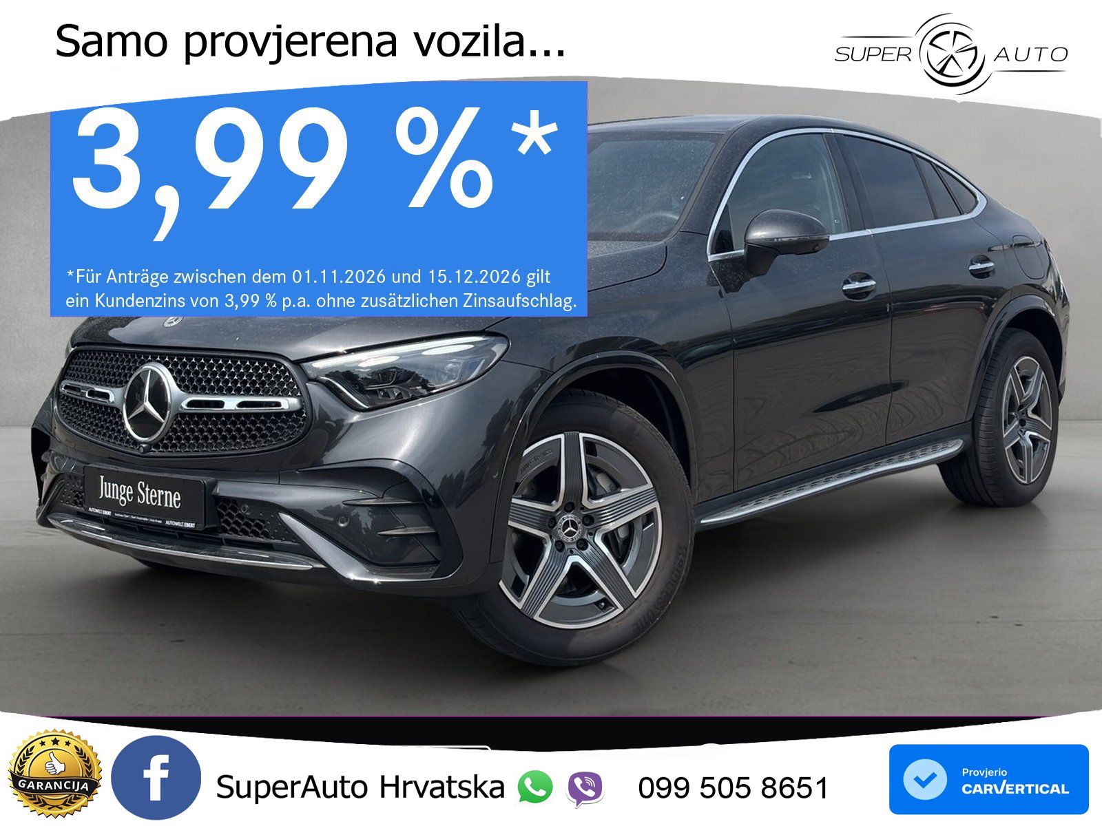 Mercedes GLC Coupe 400e (381 KS) 4MATIC 9G-TRONIC AMG ZRAČNI+ACC+GR SJED+360