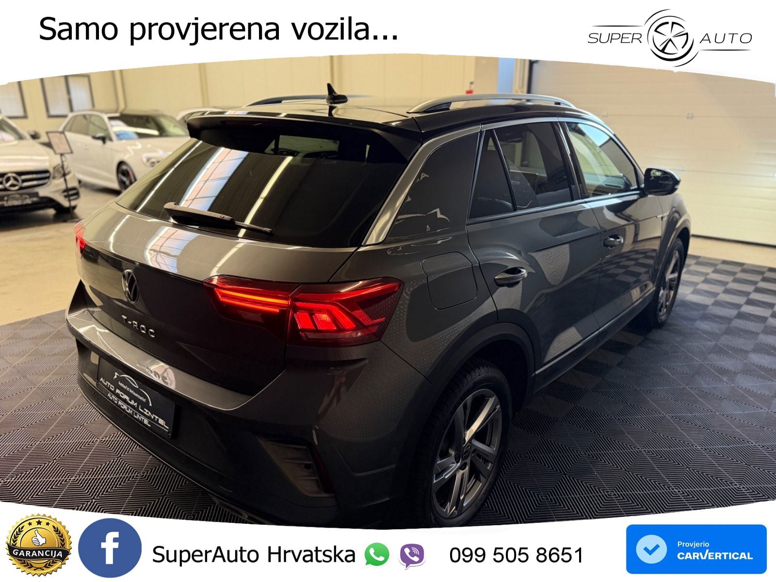 Volkswagen T-Roc 2.0 TDI (150 KS) DSG R-Line LED+GR SJED+ACC