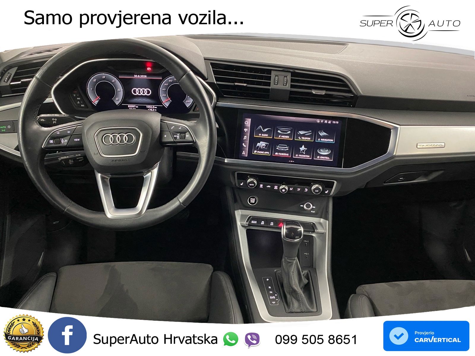 Audi Q3 Sportback 40 TDI (200 KS) quattro S tronic S line LED+GR SJED+ACC