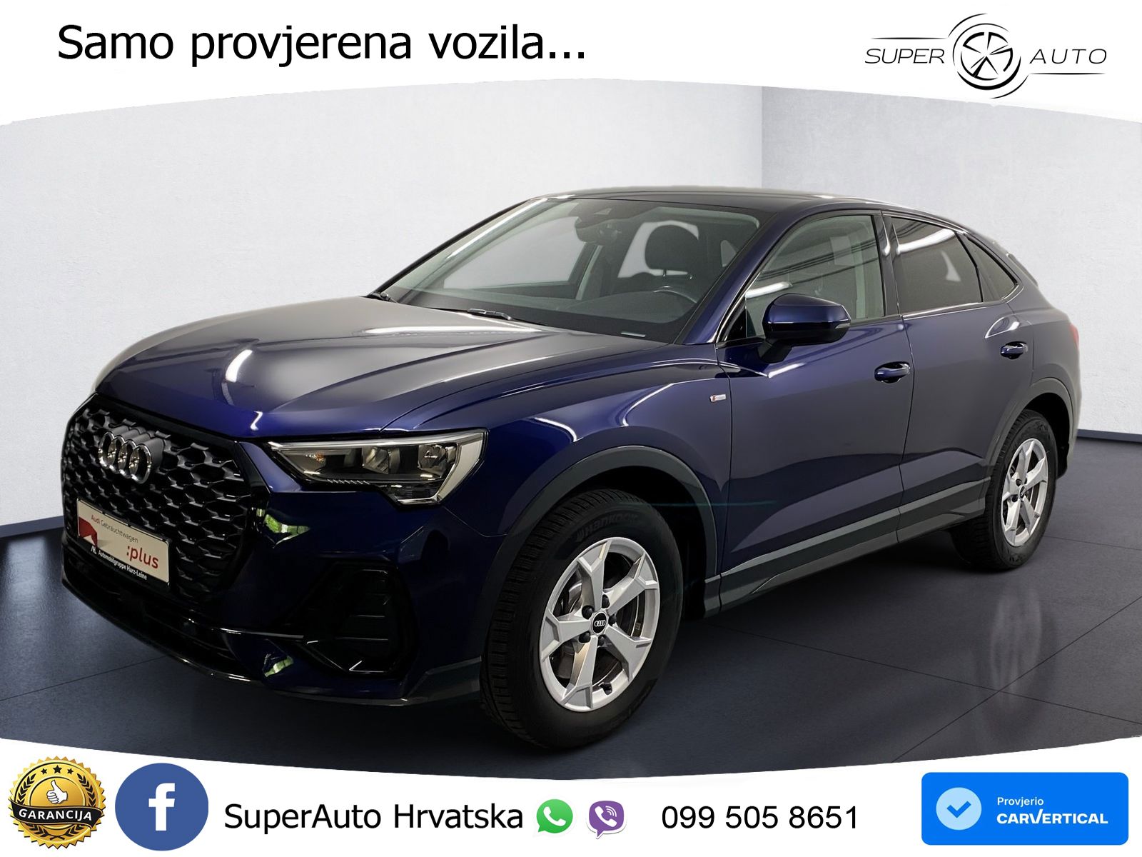 Audi Q3 Sportback 40 TDI (200 KS) quattro S tronic S line LED+GR SJED+ACC