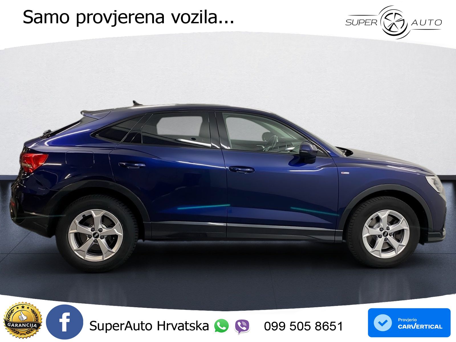 Audi Q3 Sportback 40 TDI (200 KS) quattro S tronic S line LED+GR SJED+ACC
