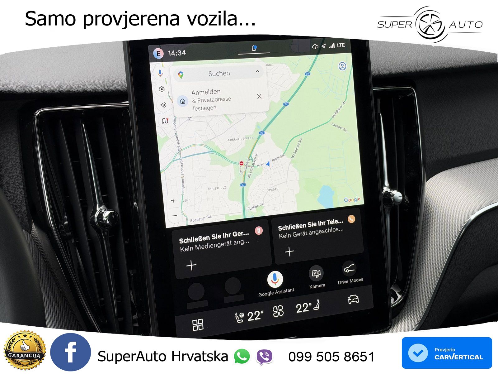 Volvo XC60 T6 AWD Geartronic ACC+HEAD+4xGR SJED+360+PANO