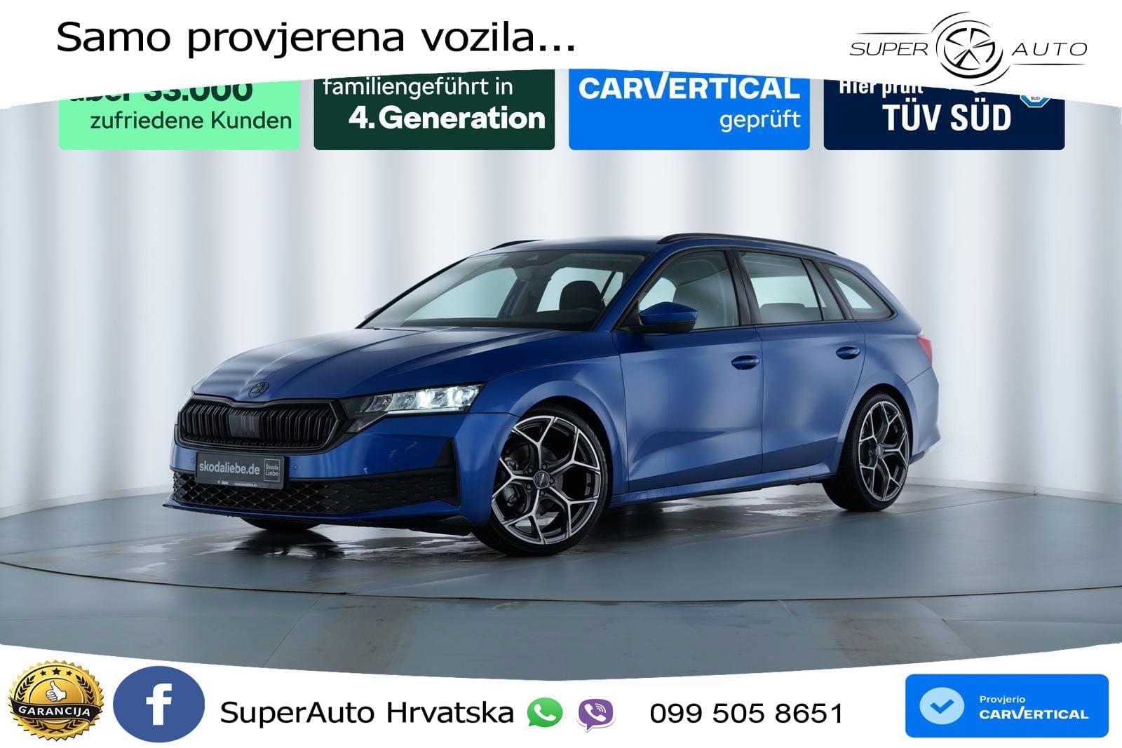 Škoda Octavia Combi 2.0 TDI (150 KS) DSG SportLine LED+GR SJED+ACC