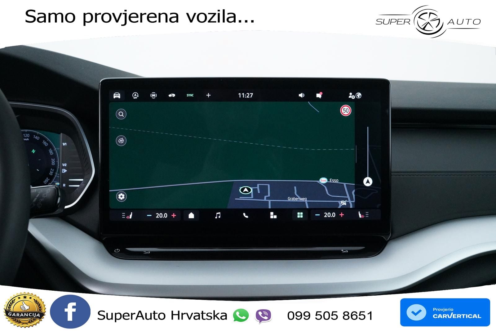 Škoda Octavia Combi 2.0 TDI (150 KS) DSG SportLine LED+GR SJED+ACC