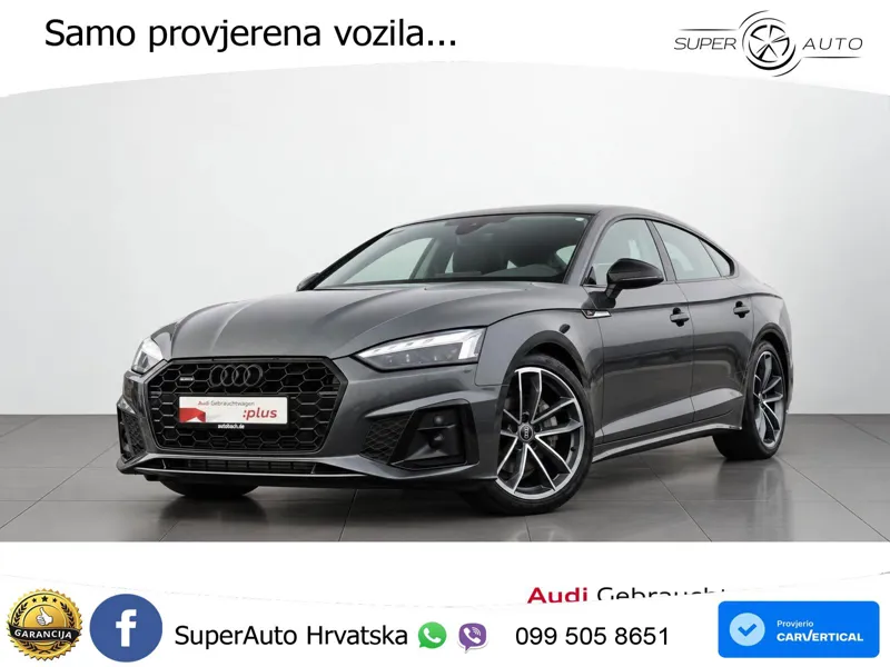 Audi A5 Sportback  40 TFSI (204 KS) quattro S tronic S line MATRIX+GR SJED+KAM