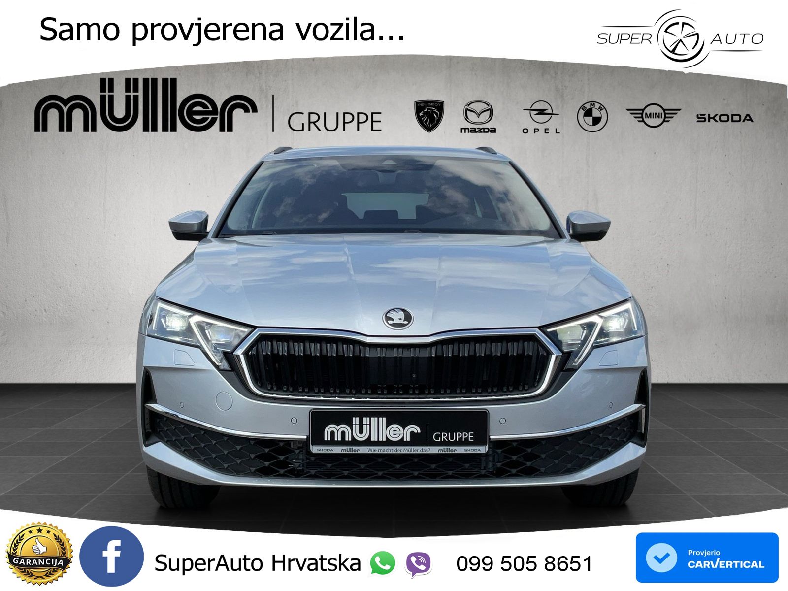 Škoda Octavia Combi 2.0 TDI (150 KS) DSG LED+GR SJED+ACC