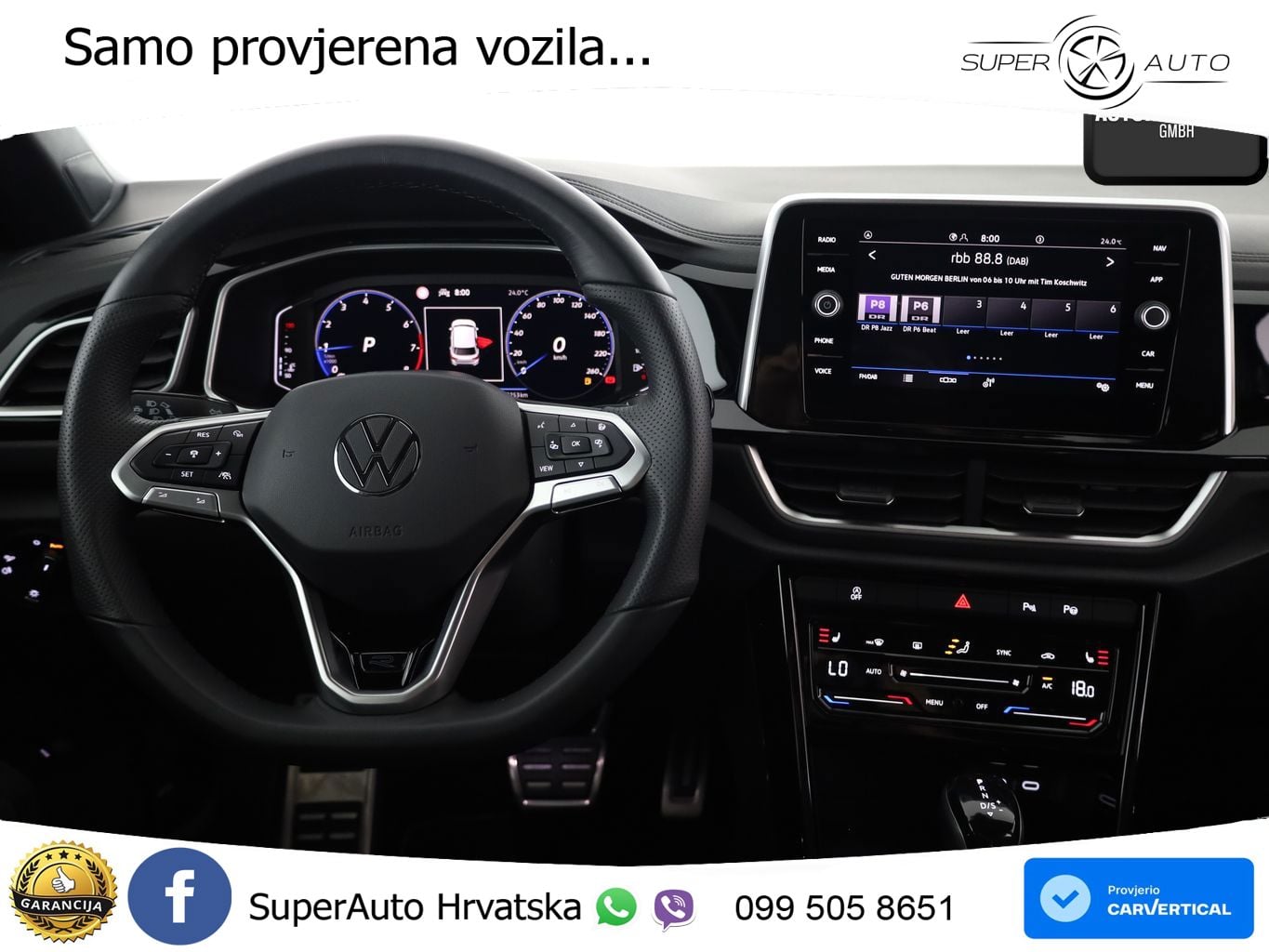 Volkswagen T-Roc 1.5 TSI (150 KS) DSG R-Line LED+GR SJED+ACC