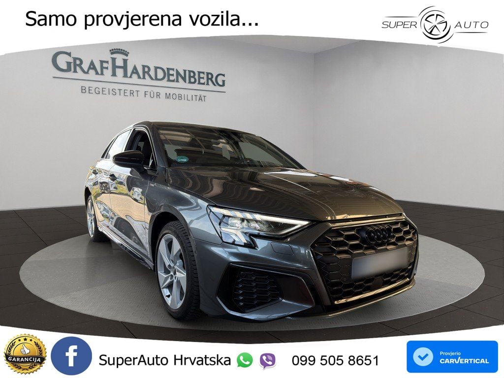 Audi A3 45 TFSIe (245 KS) S tronic S line LED+GR SJED+ACC