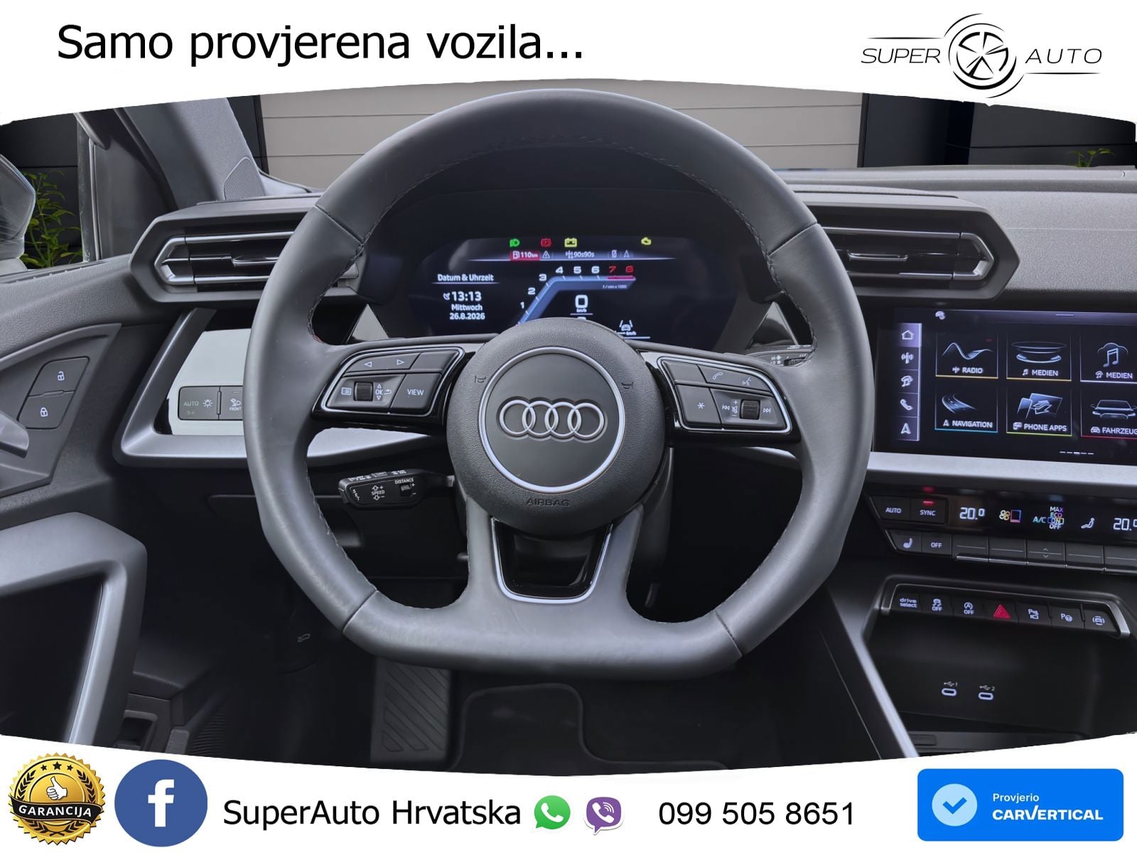 Audi A3 Limuzina 30 TFSI (116 KS) S tronic advanced LED+GR SJED+ACC
