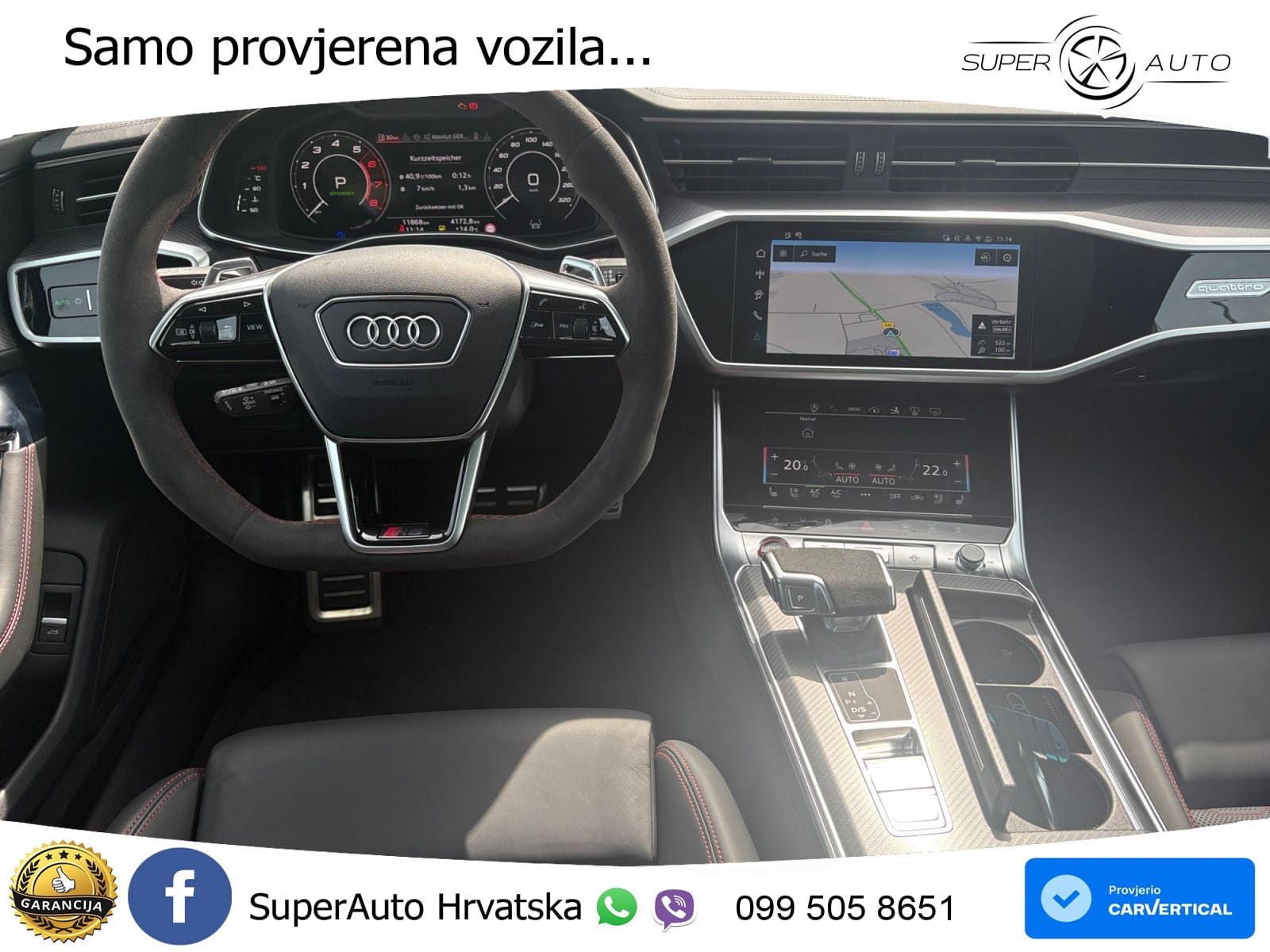 Audi RS7 4.0 TFSI V8 (600 KS) quattro tiptronic MATRIX+GR SJED+KAM