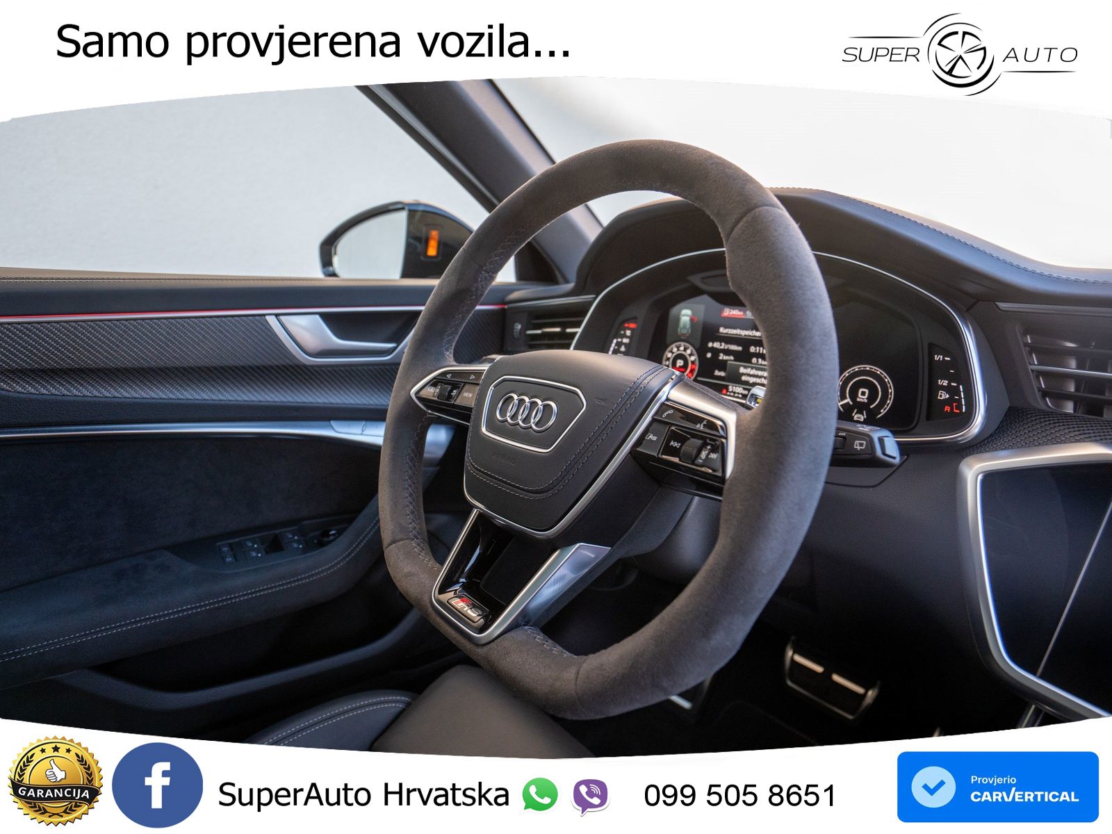 Audi RS6 Avant 4.0 TFSI V8 performance (630 KS)  quattro tiptronic ZRAČNI+ACC+GR SJED+KAM+PANO