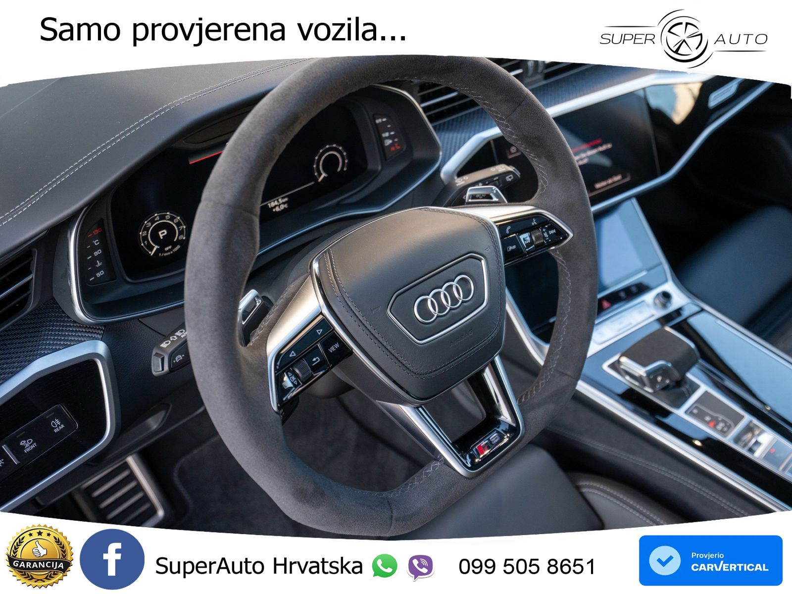 Audi RS6 Avant 4.0 TFSI V8 performance (630 KS)  quattro tiptronic ZRAČNI+ACC+GR SJED+KAM+PANO