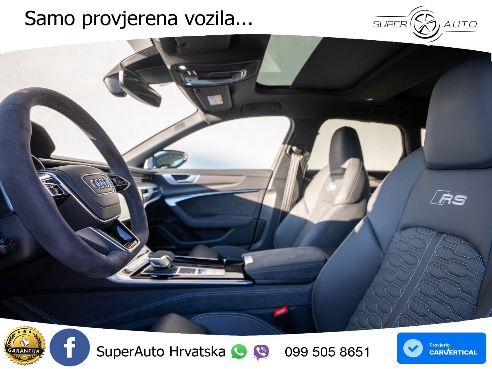 Audi RS6 Avant 4.0 TFSI V8 performance (630 KS)  quattro tiptronic ZRAČNI+ACC+GR SJED+KAM+PANO