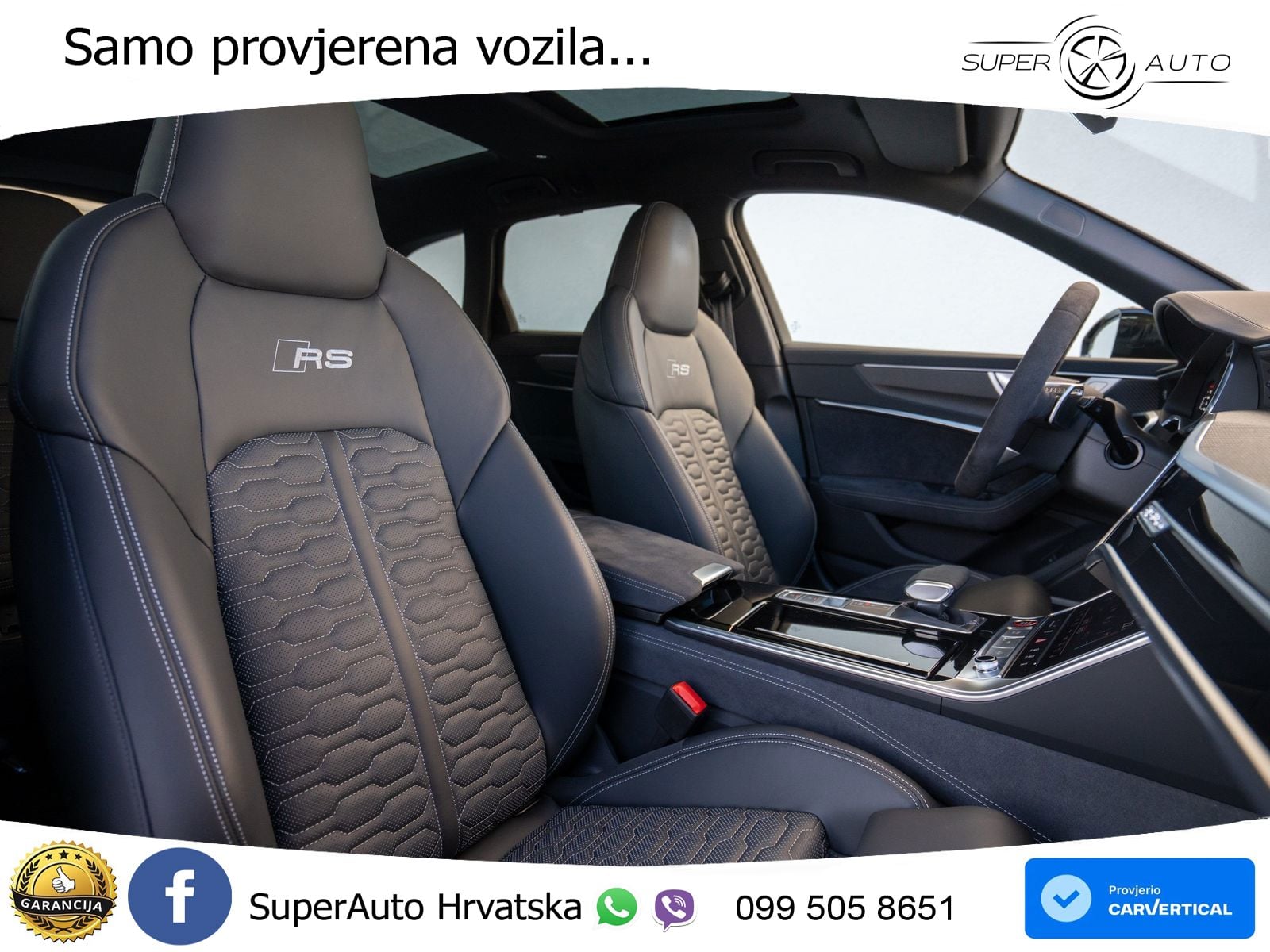 Audi RS6 Avant 4.0 TFSI V8 performance (630 KS)  quattro tiptronic ZRAČNI+ACC+GR SJED+KAM+PANO